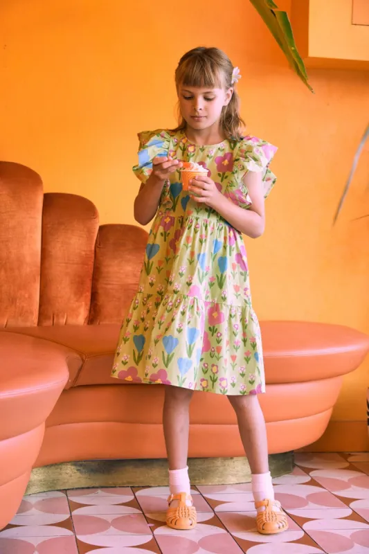Scandi Flower Kids Dress sold by Princess Highway