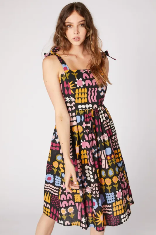 Elsie Patchwork Sun Dress sold by Princess Highway
