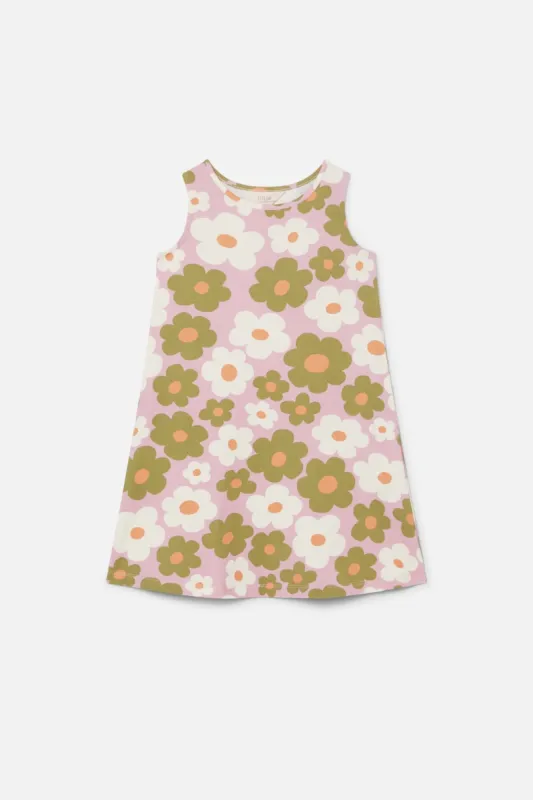 Daisy Flower Kids Jersey Dress sold by Princess Highway