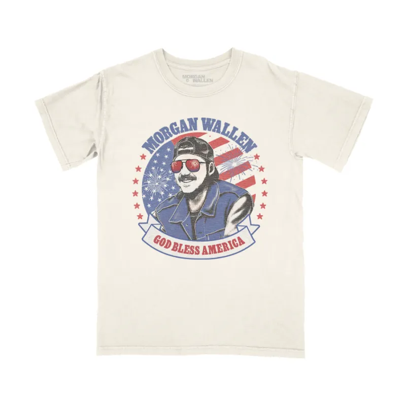God Bless America T-Shirt sold by Morgan Wallen