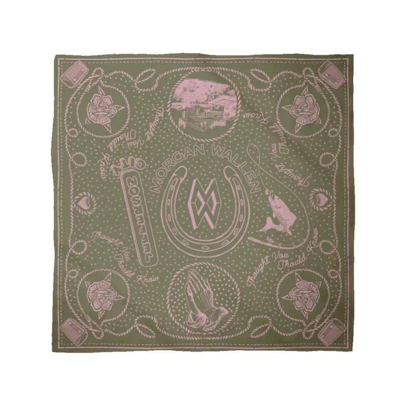 Thought You Should Know Illustration Bandana sold by Morgan Wallen