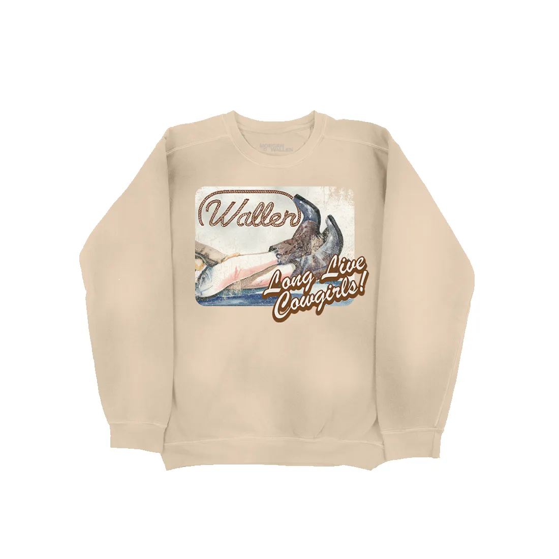 Long Live Cowgirls Beige Crewneck sold by Morgan Wallen