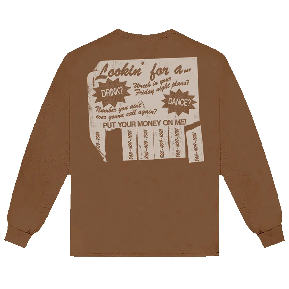 Money On Me Long Sleeve T-Shirt sold by Morgan Wallen product image thumbnail 2