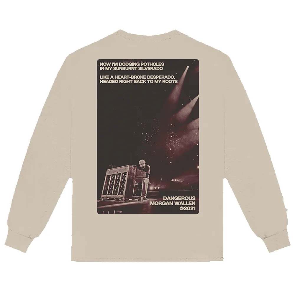 Sand In My Boots Ivory Long Sleeve T-Shirt sold by Morgan Wallen product image thumbnail 2