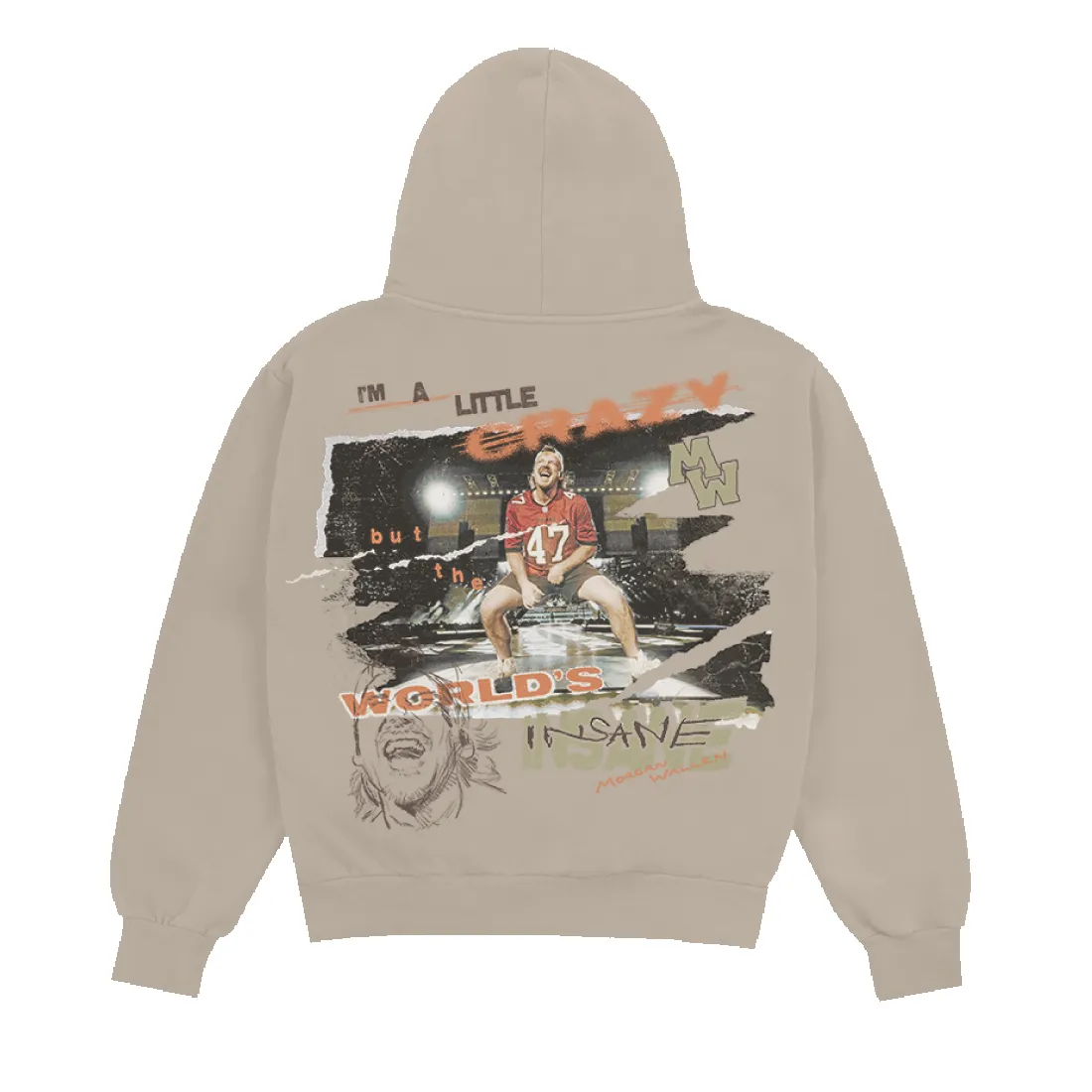 I'm A Little Crazy Hoodie sold by Morgan Wallen product image thumbnail 2
