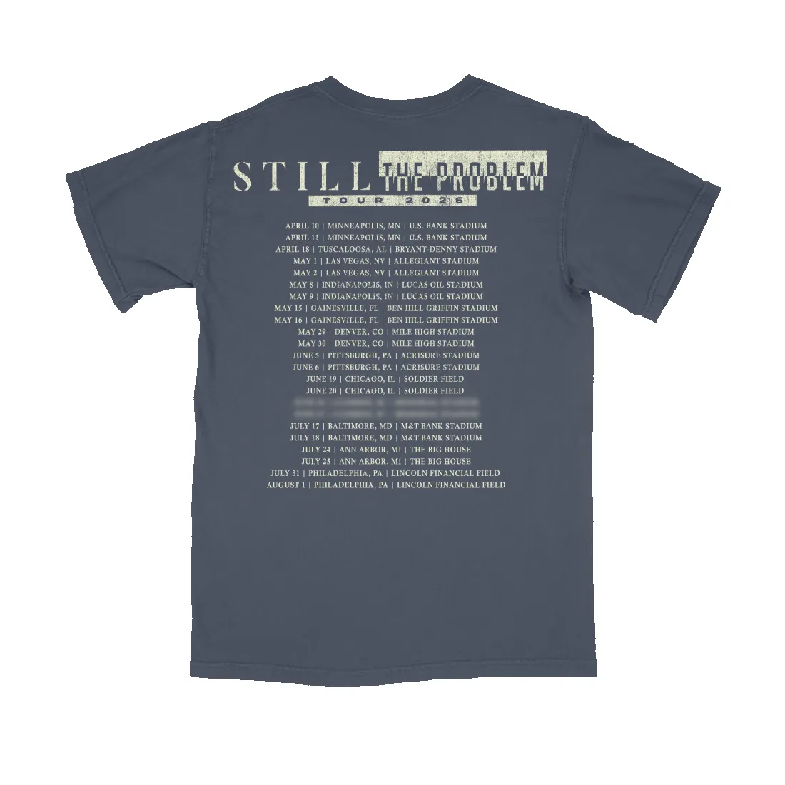 Still The Problem Tour T-Shirt sold by Morgan Wallen product image thumbnail 2