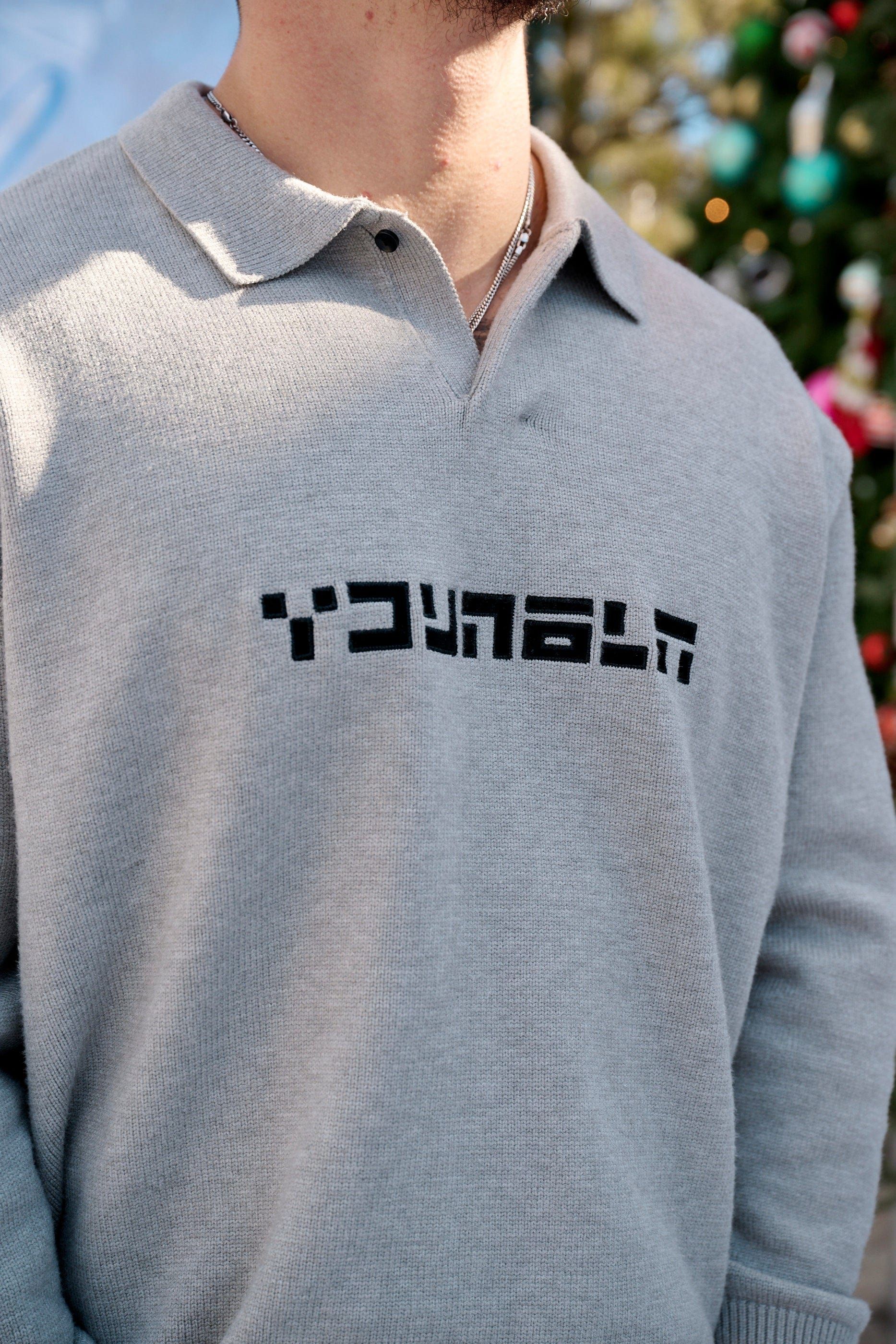 508 - Knitted Polo Longsleeves sold by YoungLA product image thumbnail 3