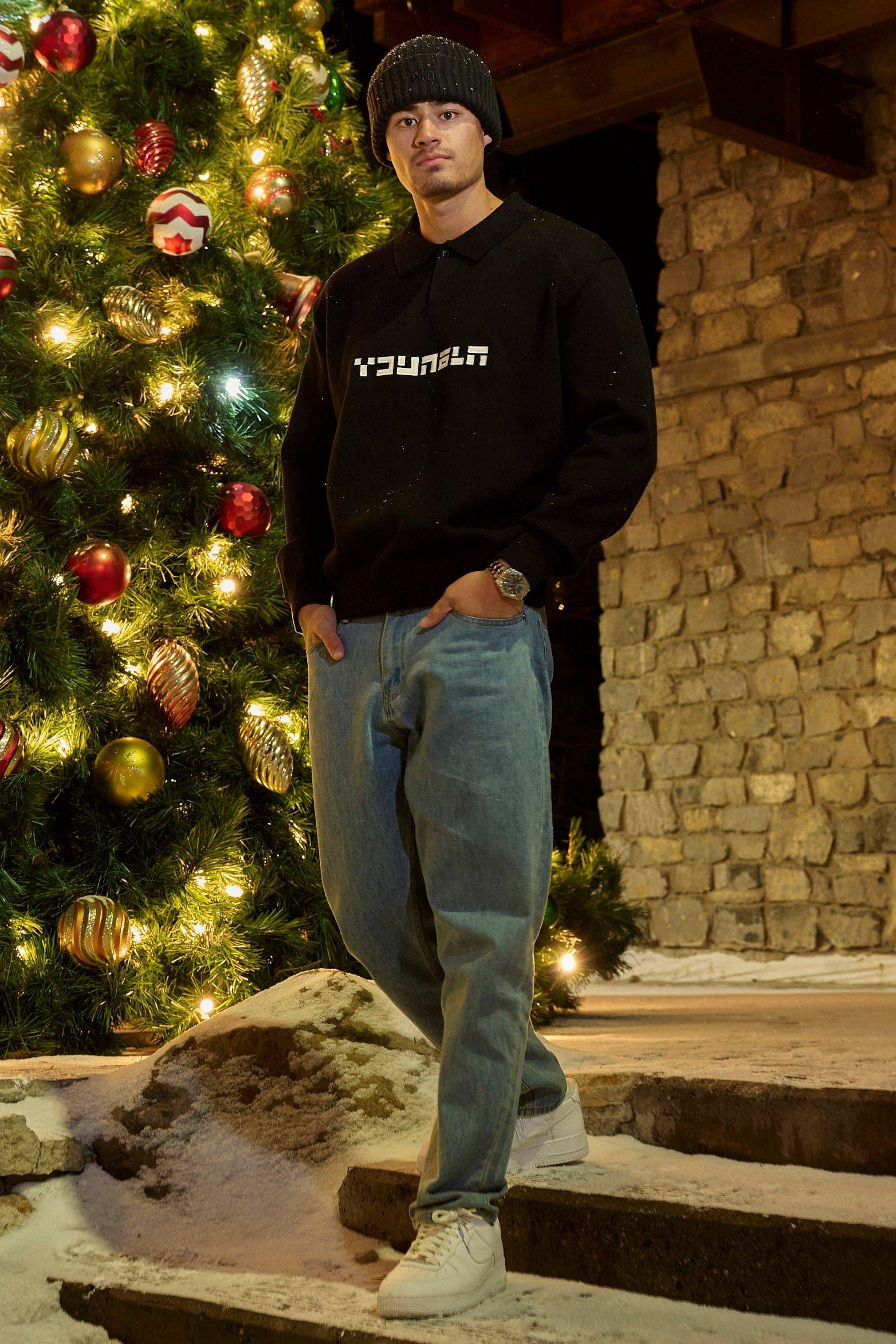 508 - Knitted Polo Longsleeves sold by YoungLA product image thumbnail 2