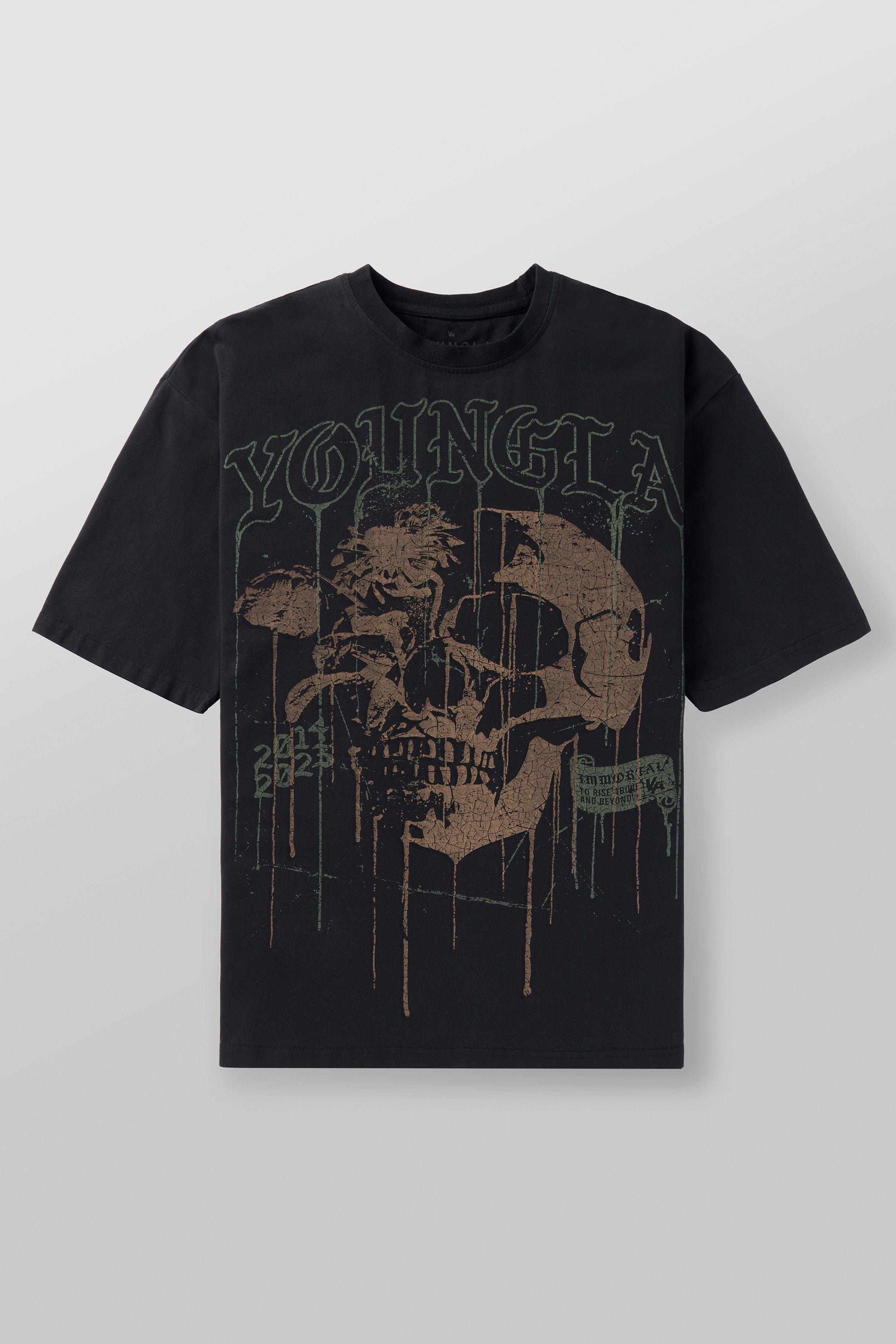 4116 - Floral Skull Tees sold by YoungLA