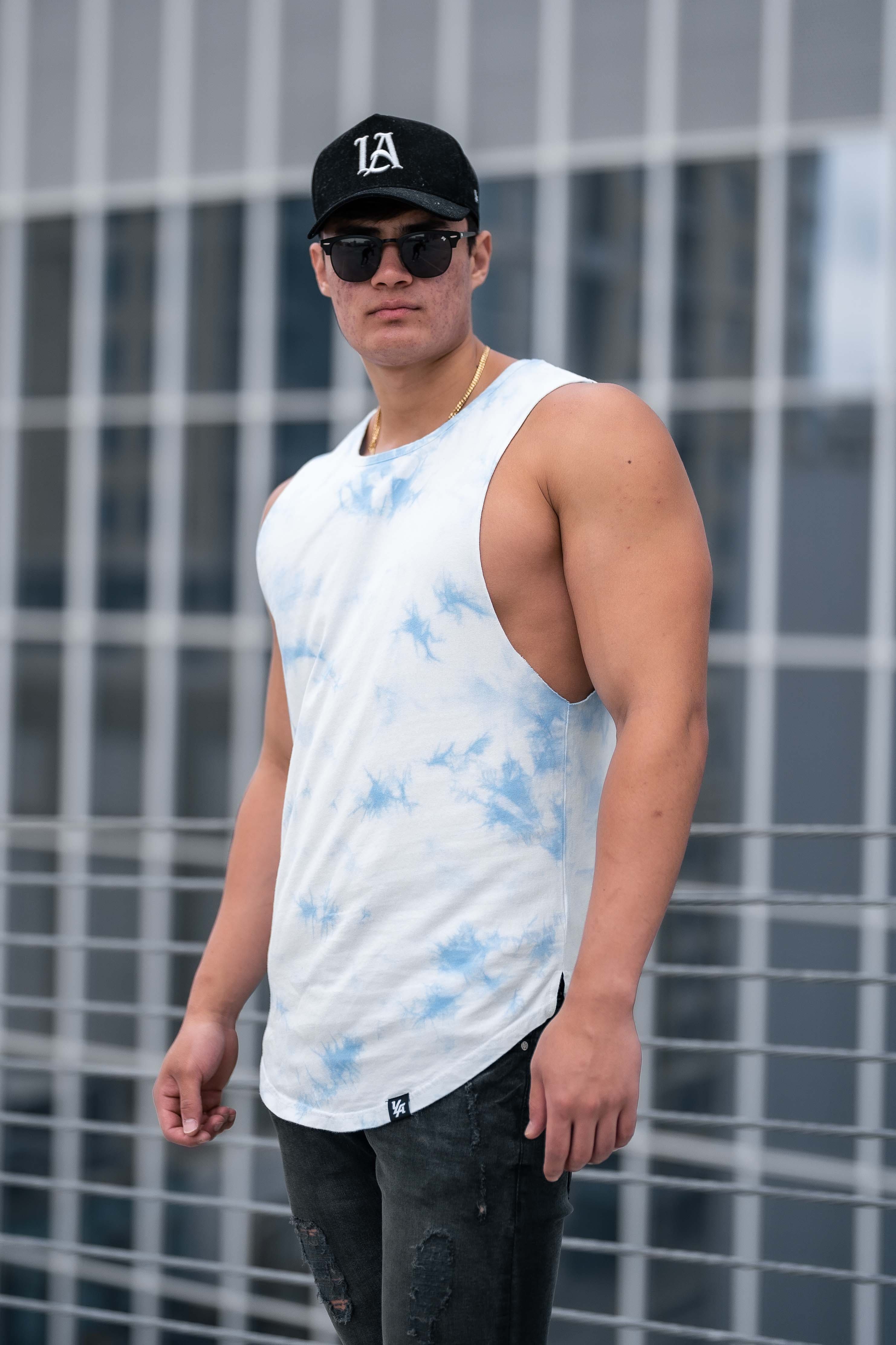 321 Tie Dye Bloc Cut Off Tanks | Parallel