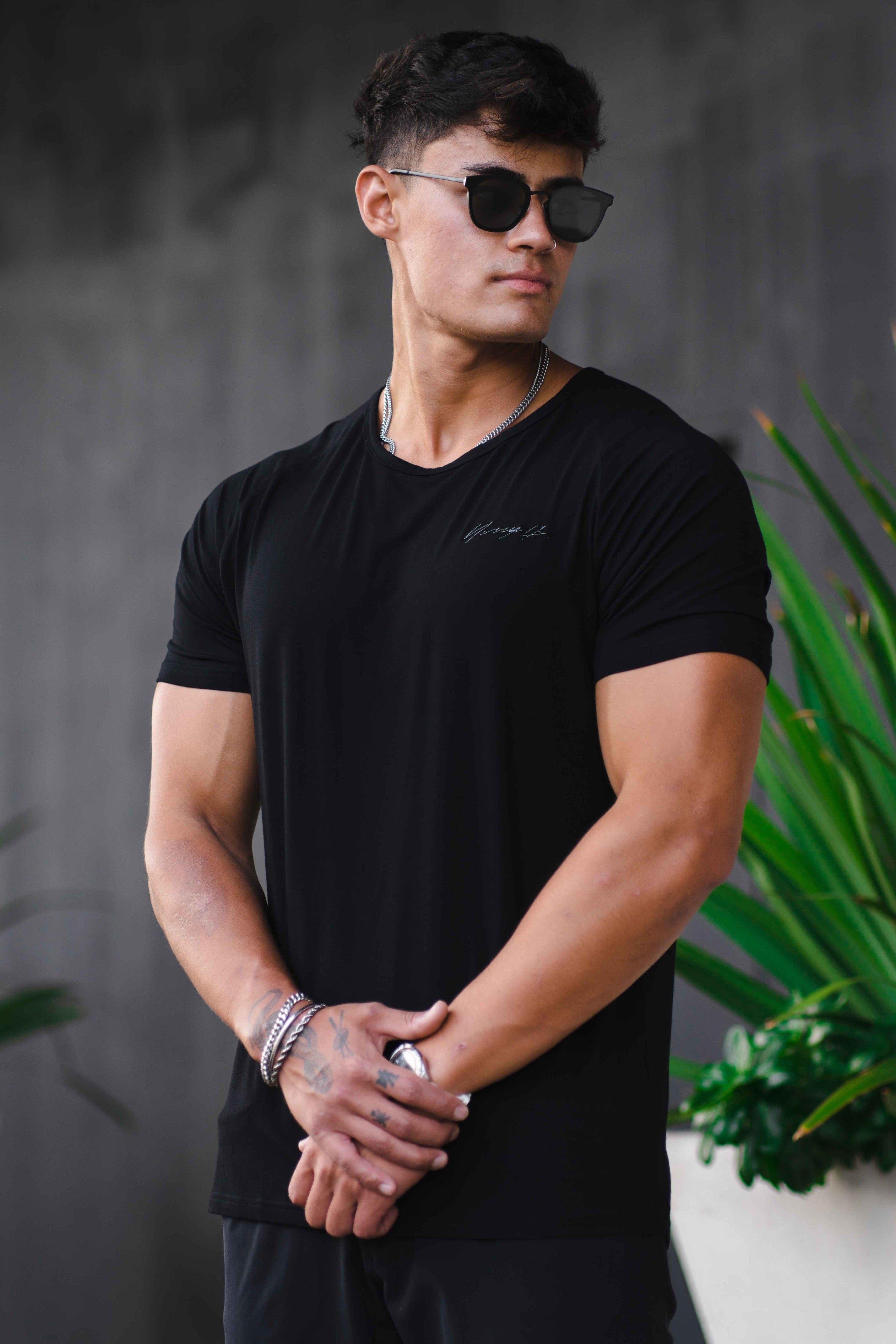 422 Fitted Delt Tee sold by YoungLA product image thumbnail 4