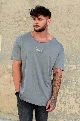 447 Wide neck Raw Cut Tee sold by YoungLA