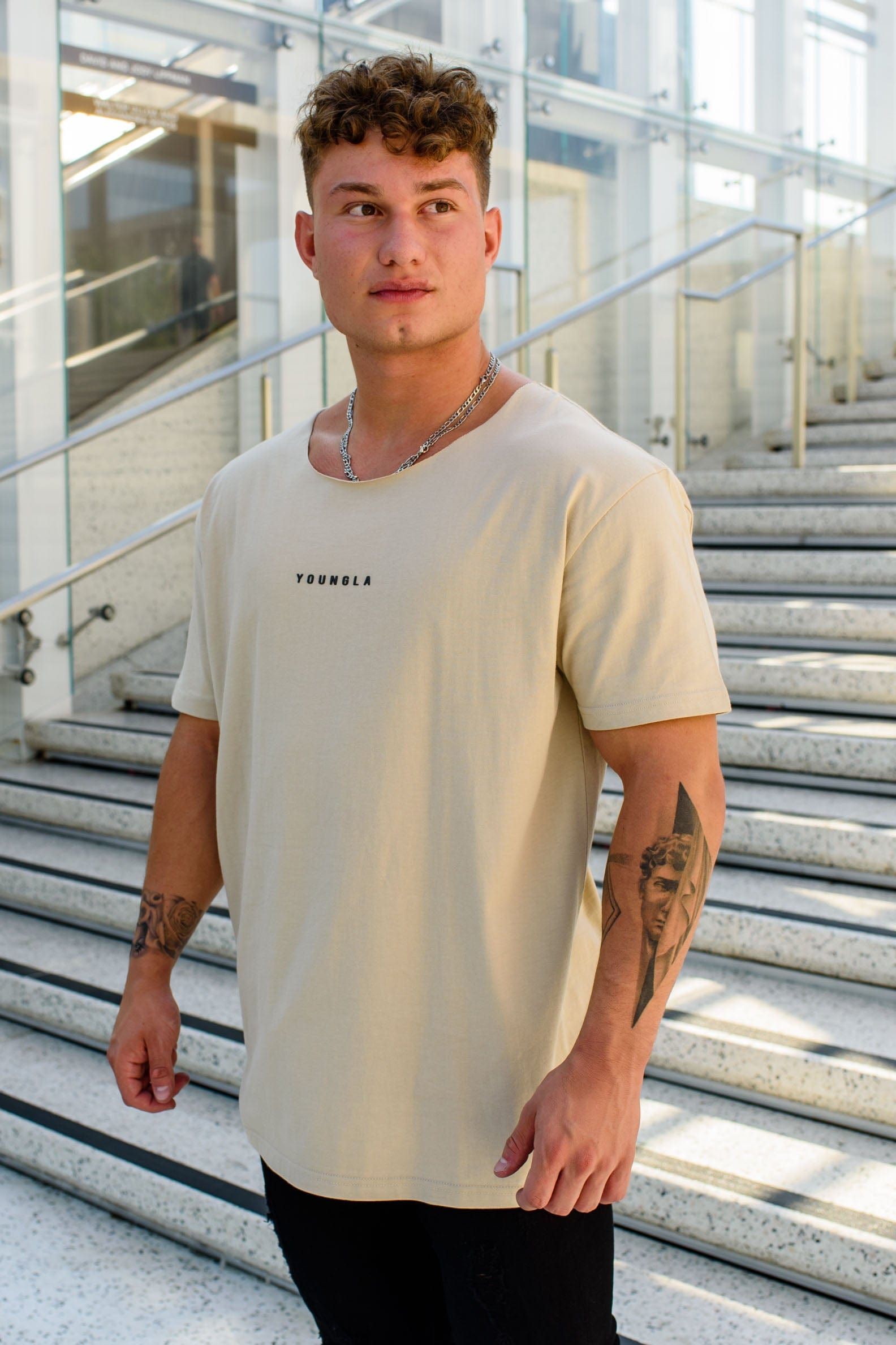 447 Wide neck Raw Cut Tee sold by YoungLA product image thumbnail 5