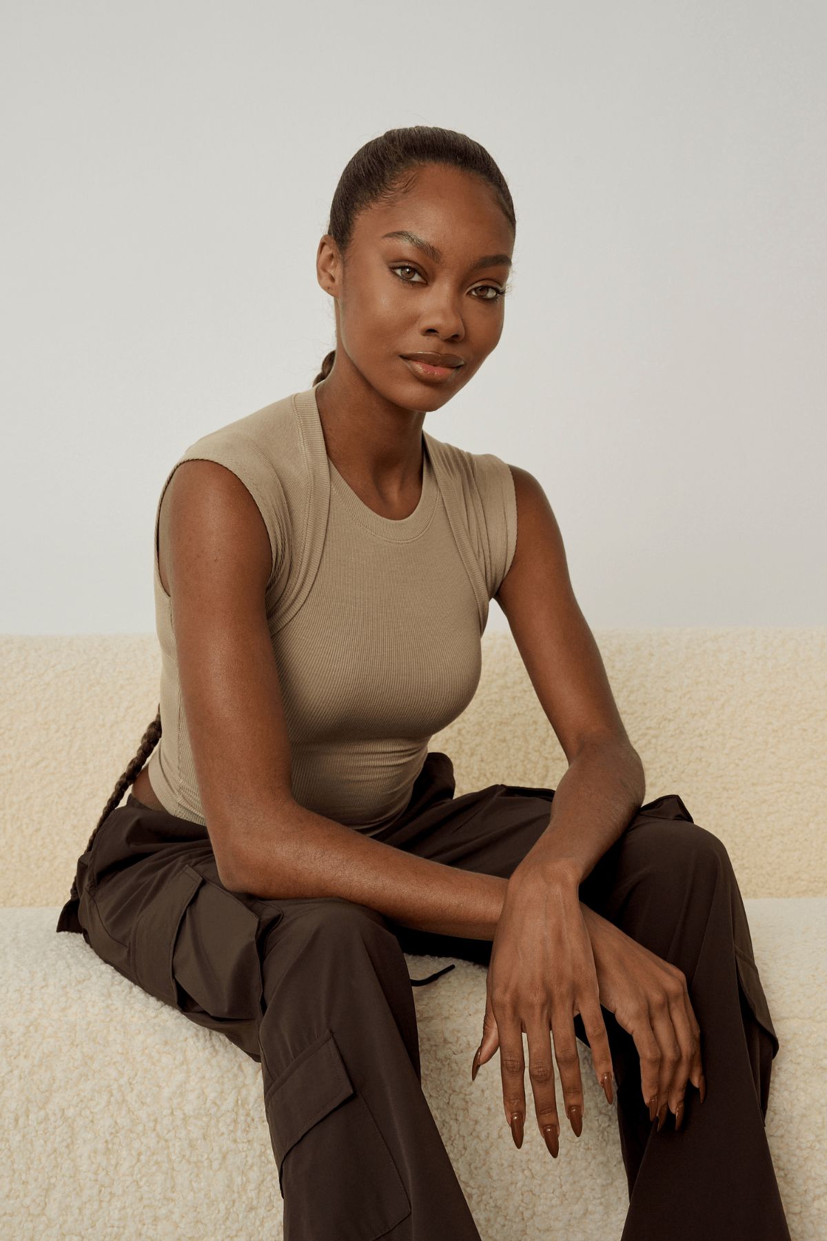 W414 Luxe Ribbed Tee sold by YoungLA product image thumbnail 4