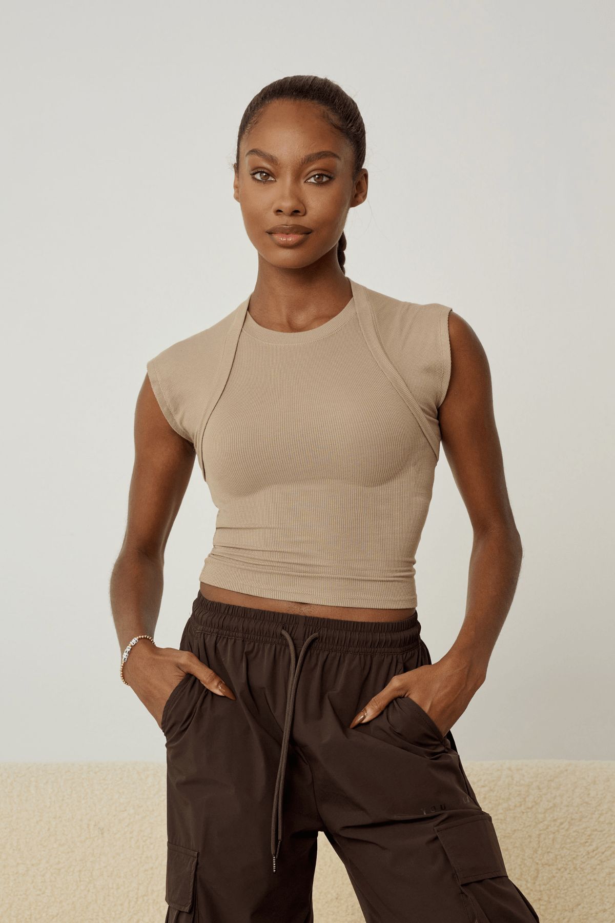 W414 Luxe Ribbed Tee sold by YoungLA