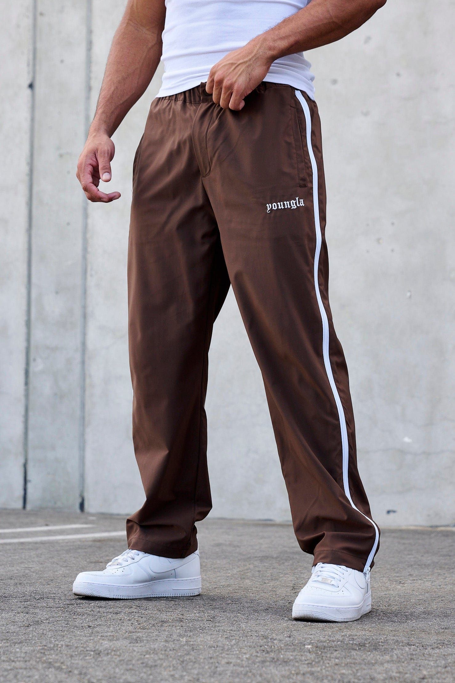 246 - Side Zipper Joggers sold by YoungLA product image thumbnail 3