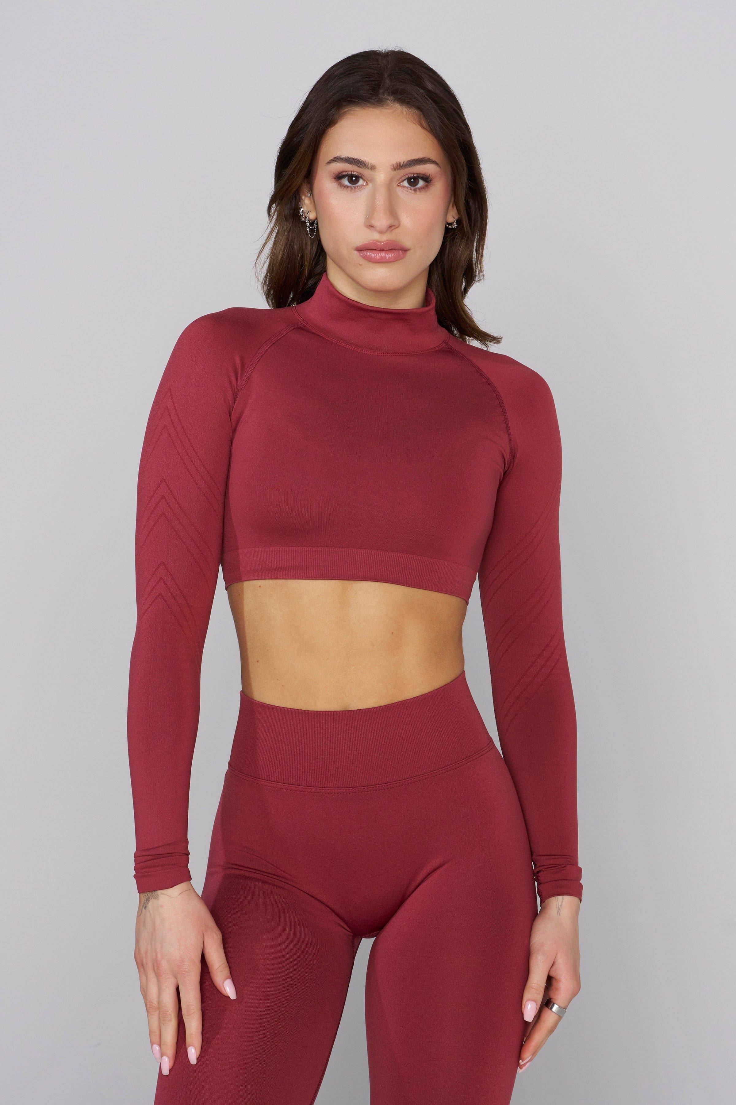 W445 Seamless Curve Longsleeve crop sold by YoungLA