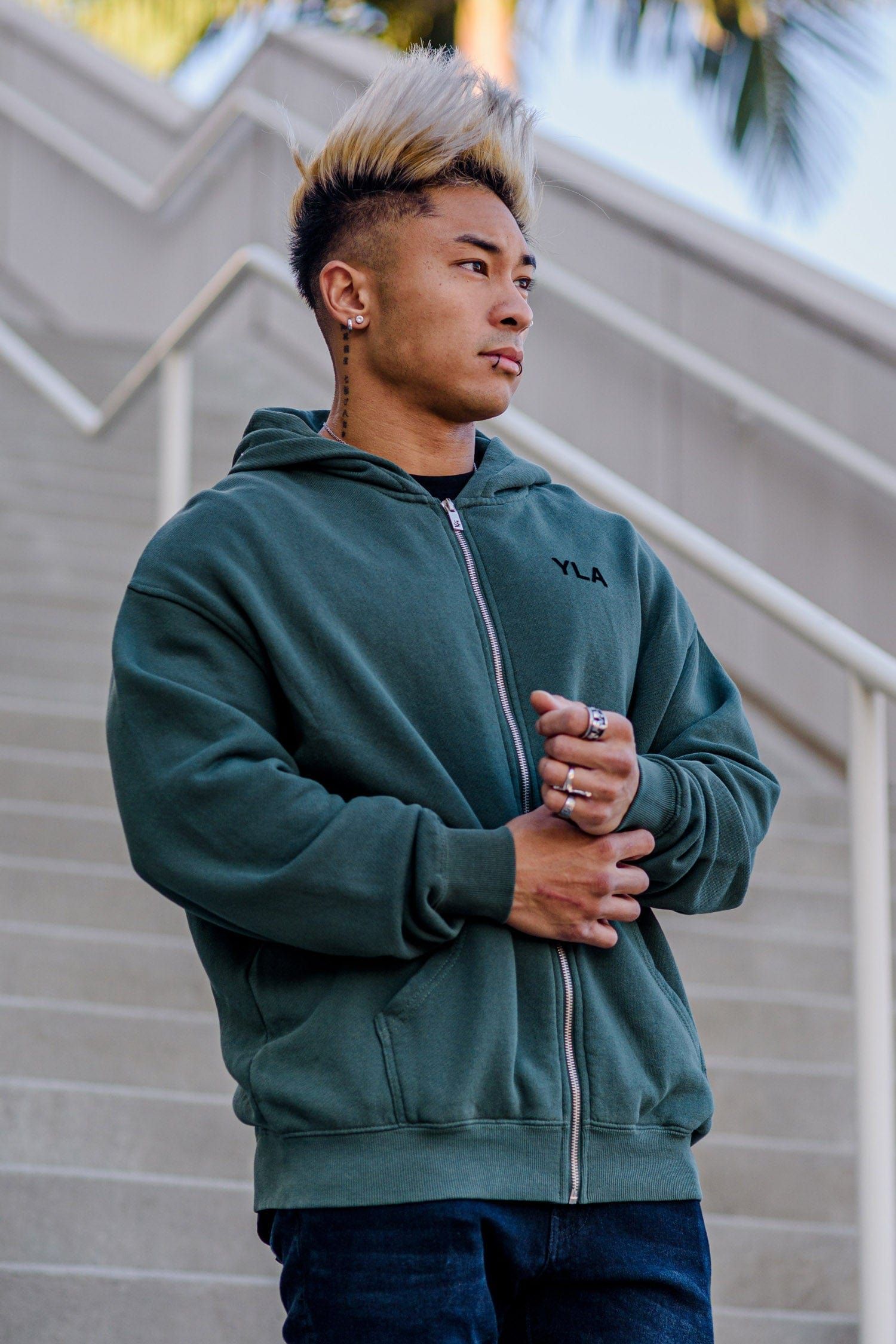 515 Monarch Zip-up Hoodie sold by YoungLA product image thumbnail 5
