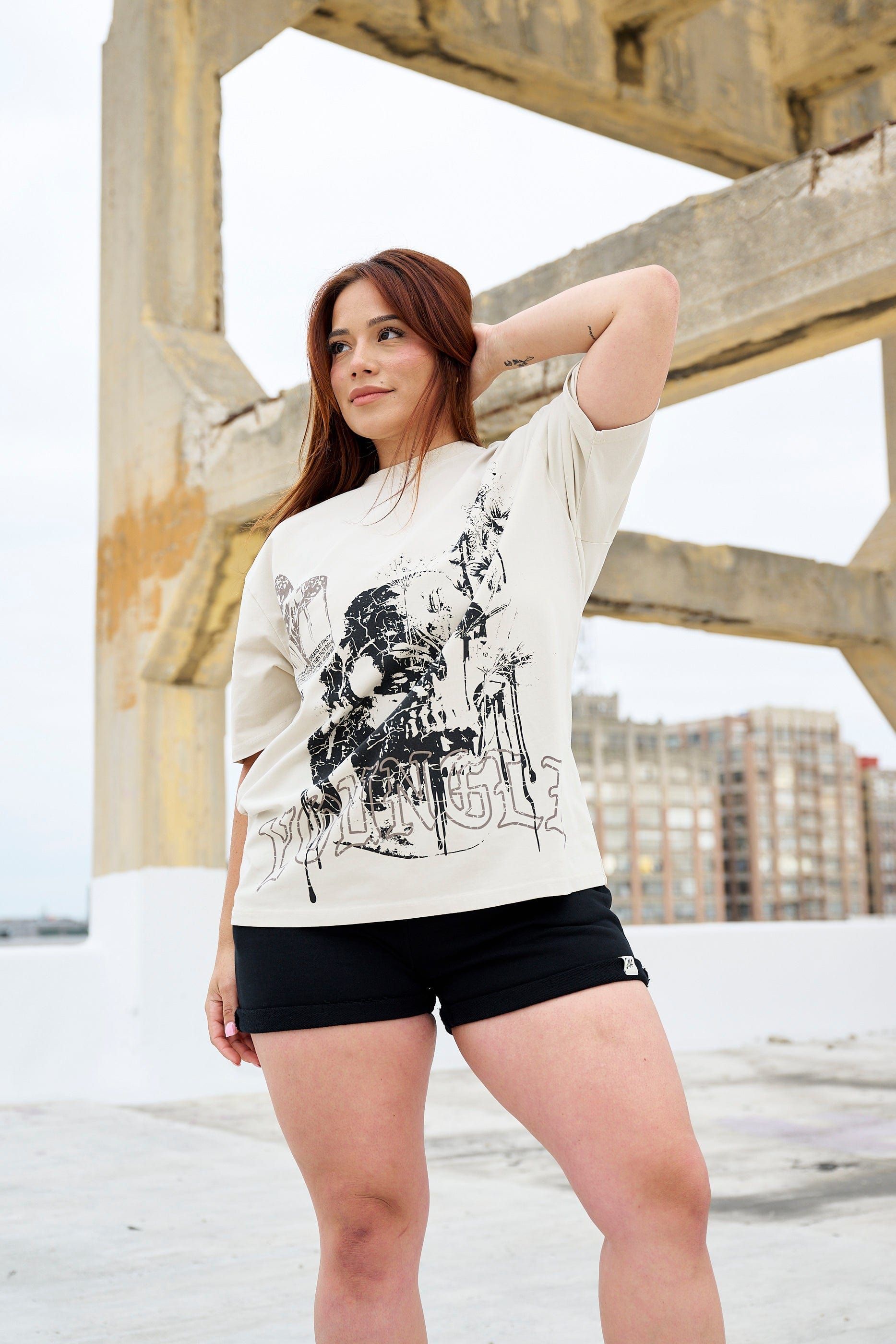 W427 Phantom Oversized Tees sold by YoungLA product image thumbnail 4