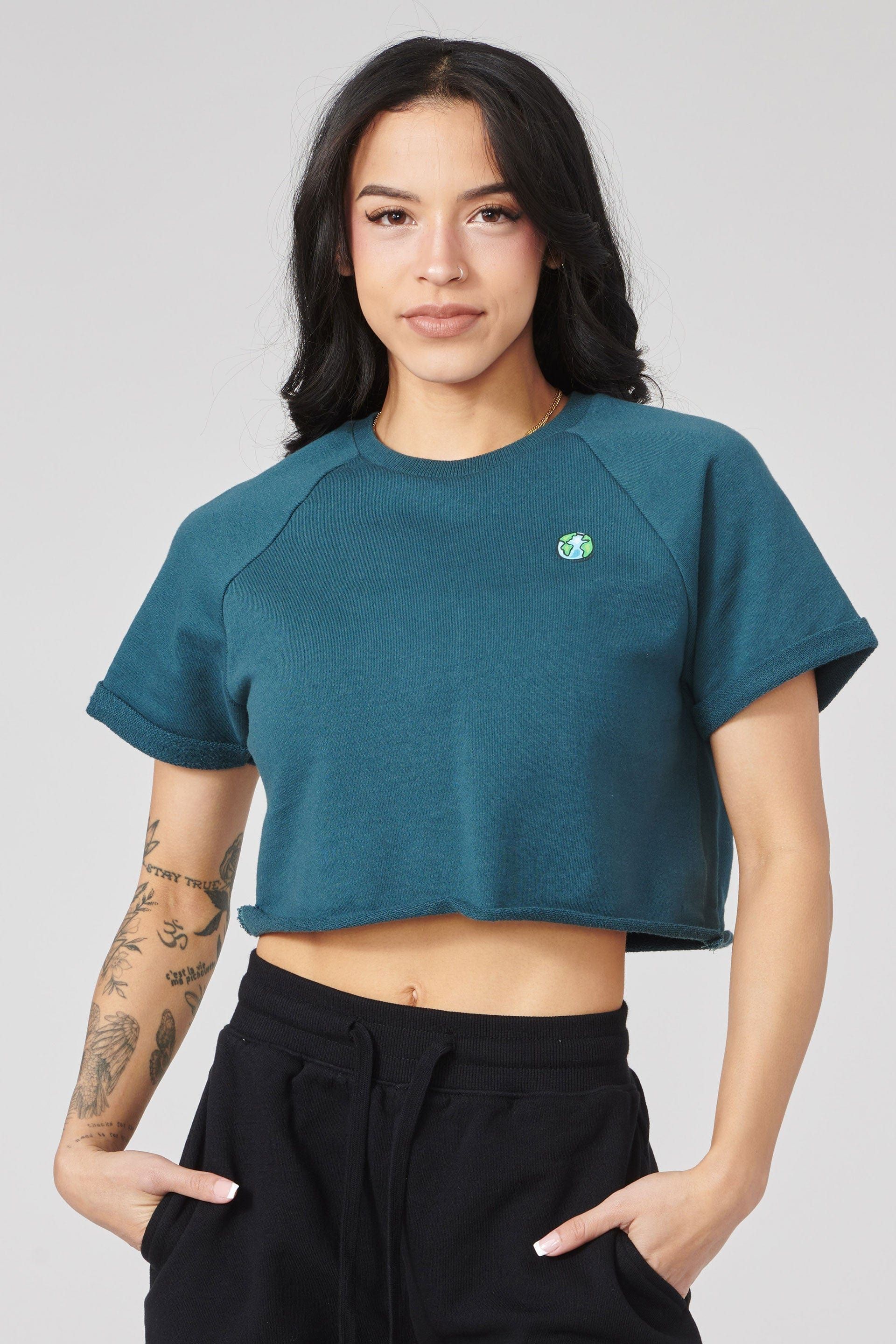 W411 Raglan Cropped Tee sold by YoungLA product image thumbnail 6