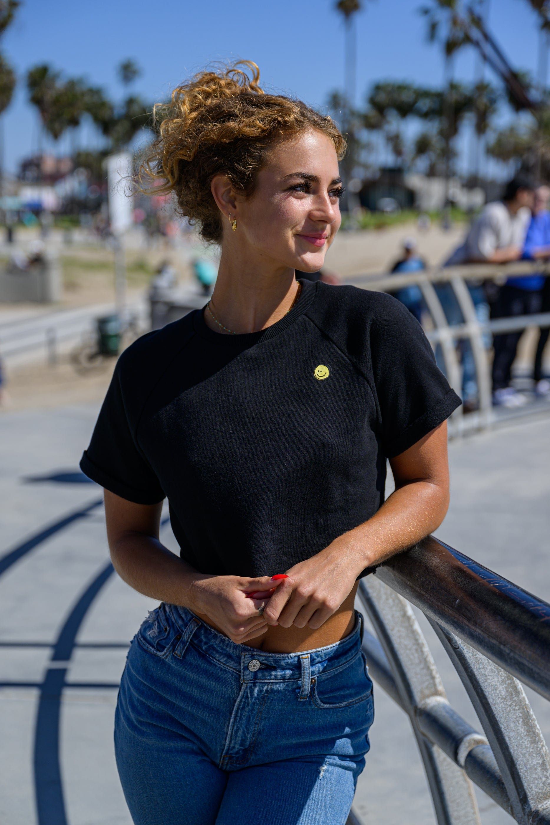 W411 Raglan Cropped Tee sold by YoungLA product image thumbnail 2