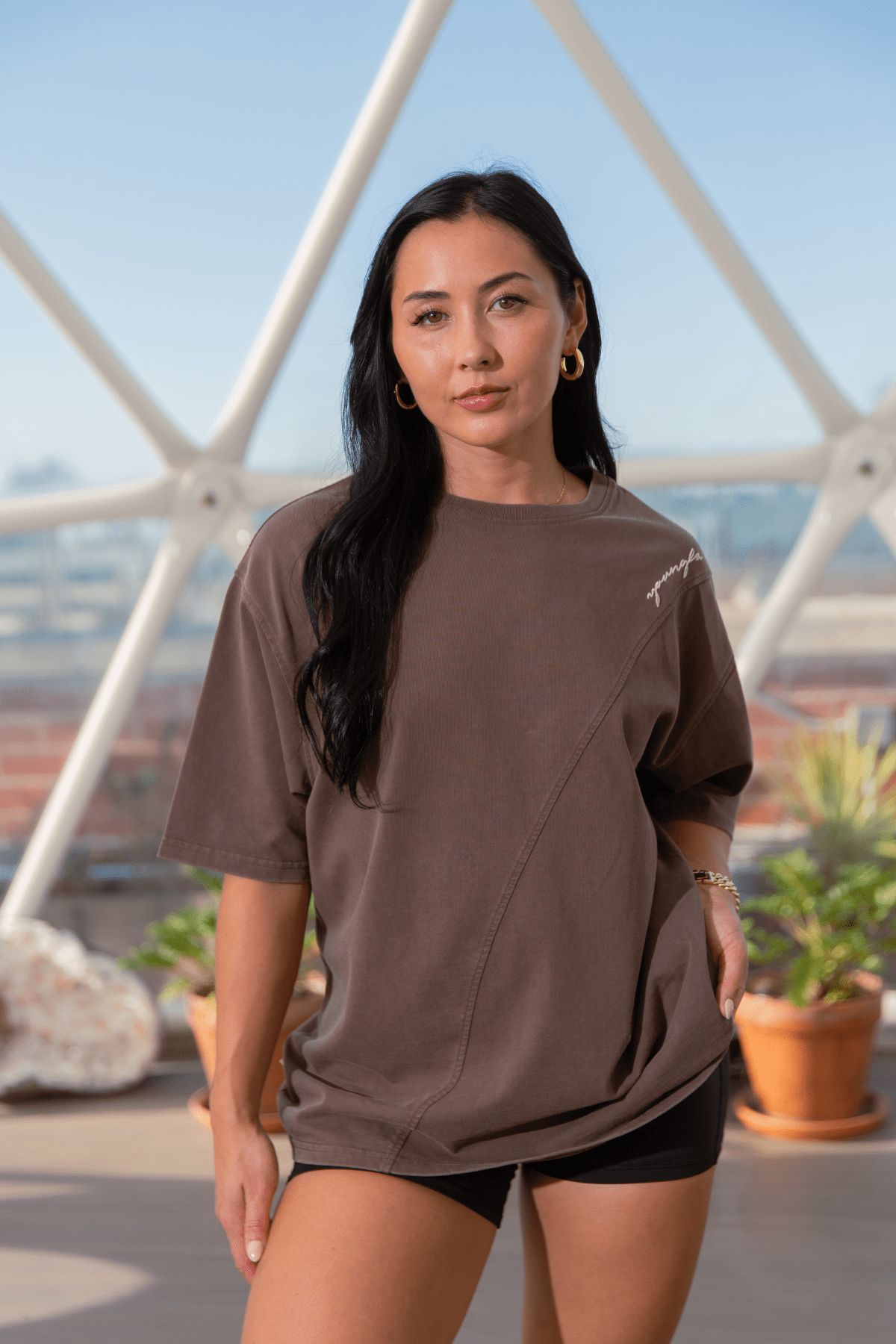 W431 - Curve Oversize Tee sold by YoungLA
