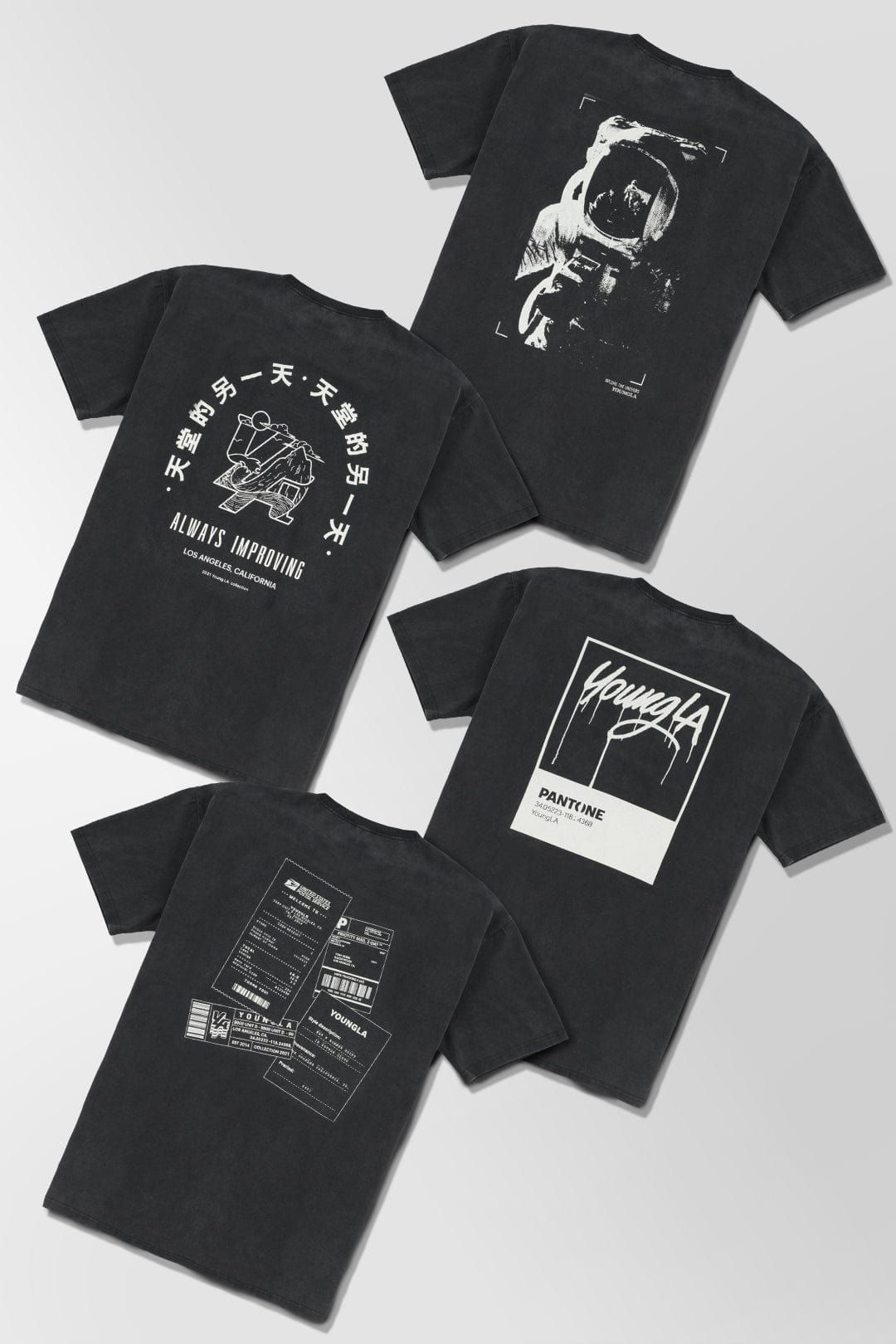 449 Washed Drip Tees sold by YoungLA product image thumbnail 3