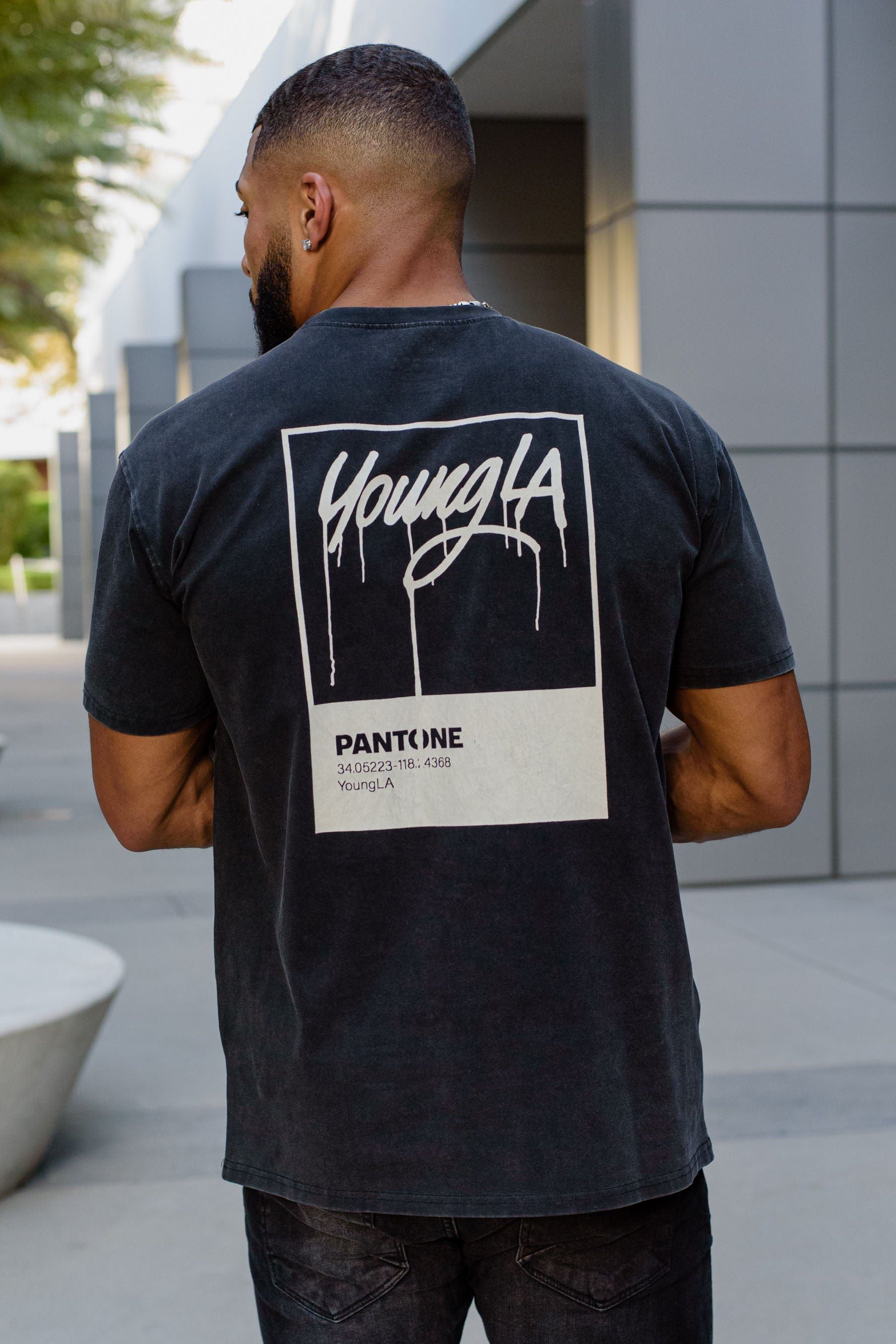 449 Washed Drip Tees sold by YoungLA product image thumbnail 4