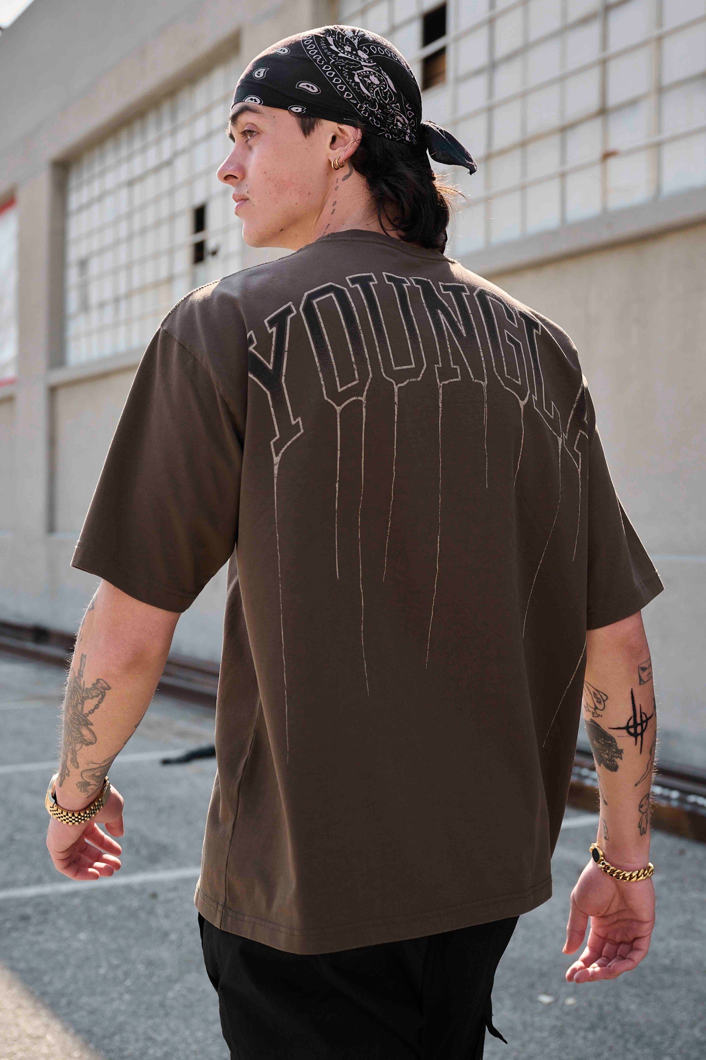 W428 - Drip Oversized Tee sold by YoungLA product image thumbnail 4