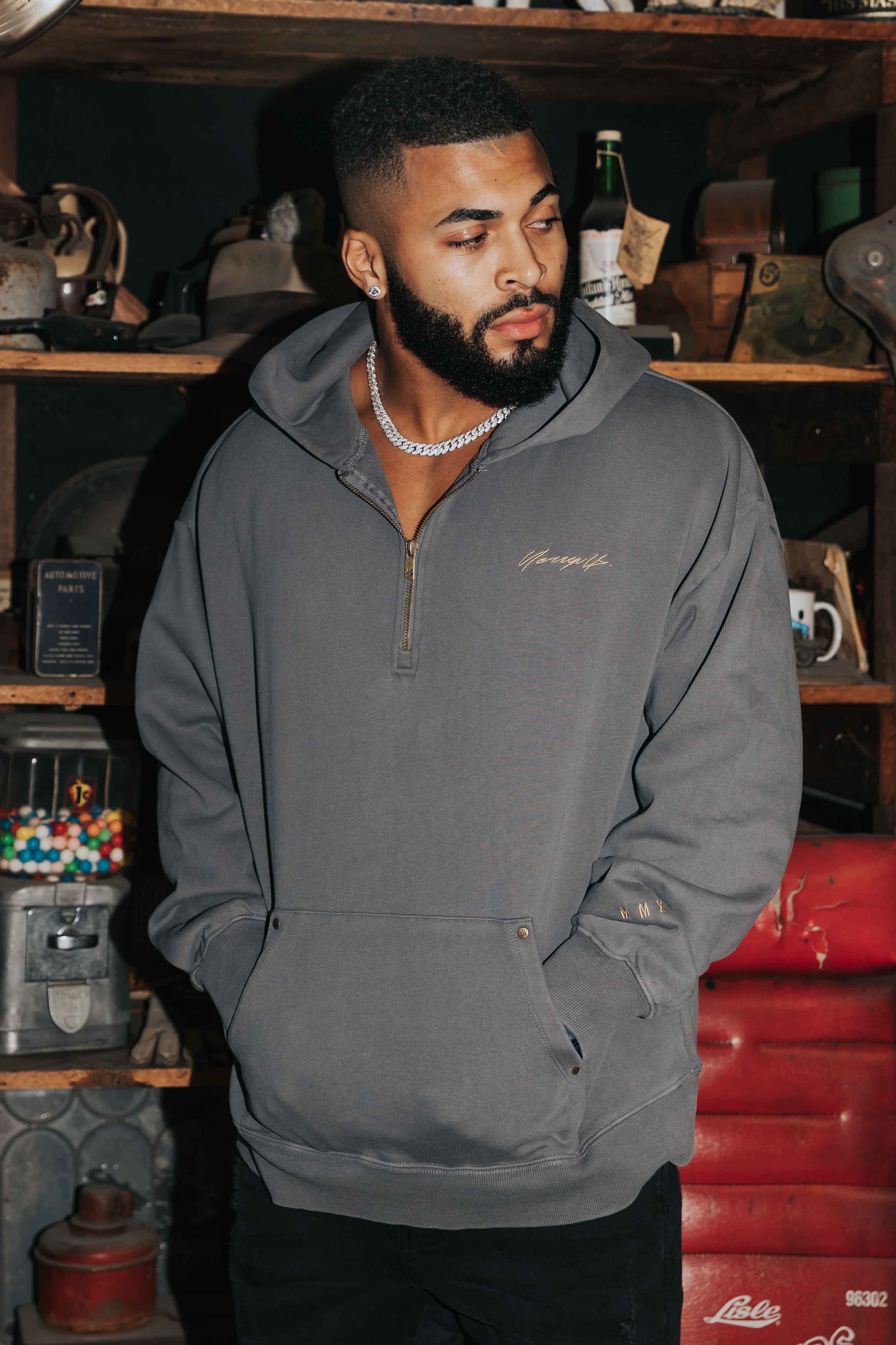 509 Rivet Quarter Zip Hoodie sold by YoungLA product image thumbnail 3