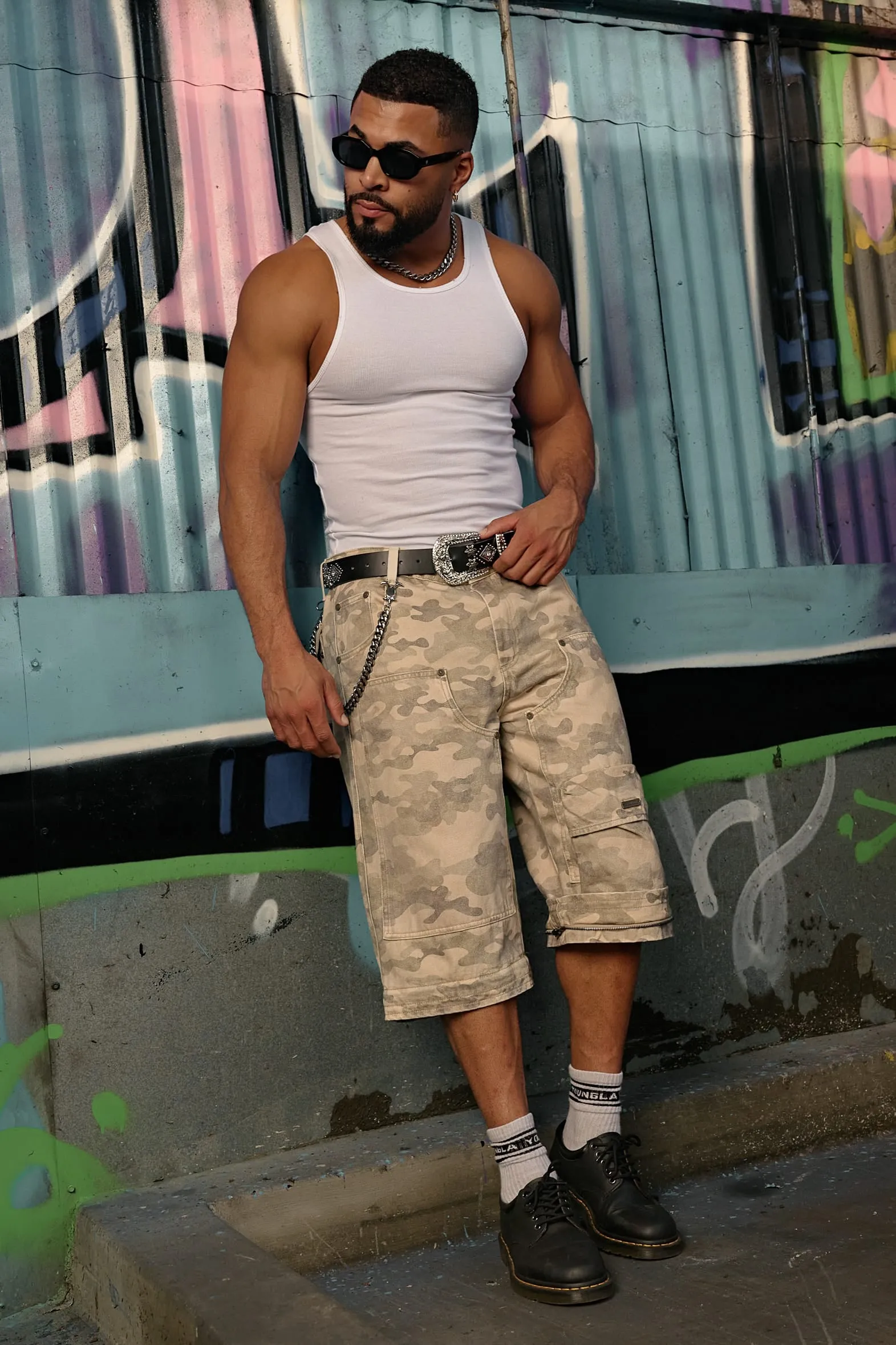 6006 - Cargo Rave Pants sold by YoungLA product image thumbnail 3