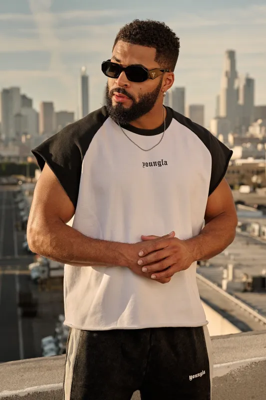 4243 - Raw Raglan Tanks made by YoungLA