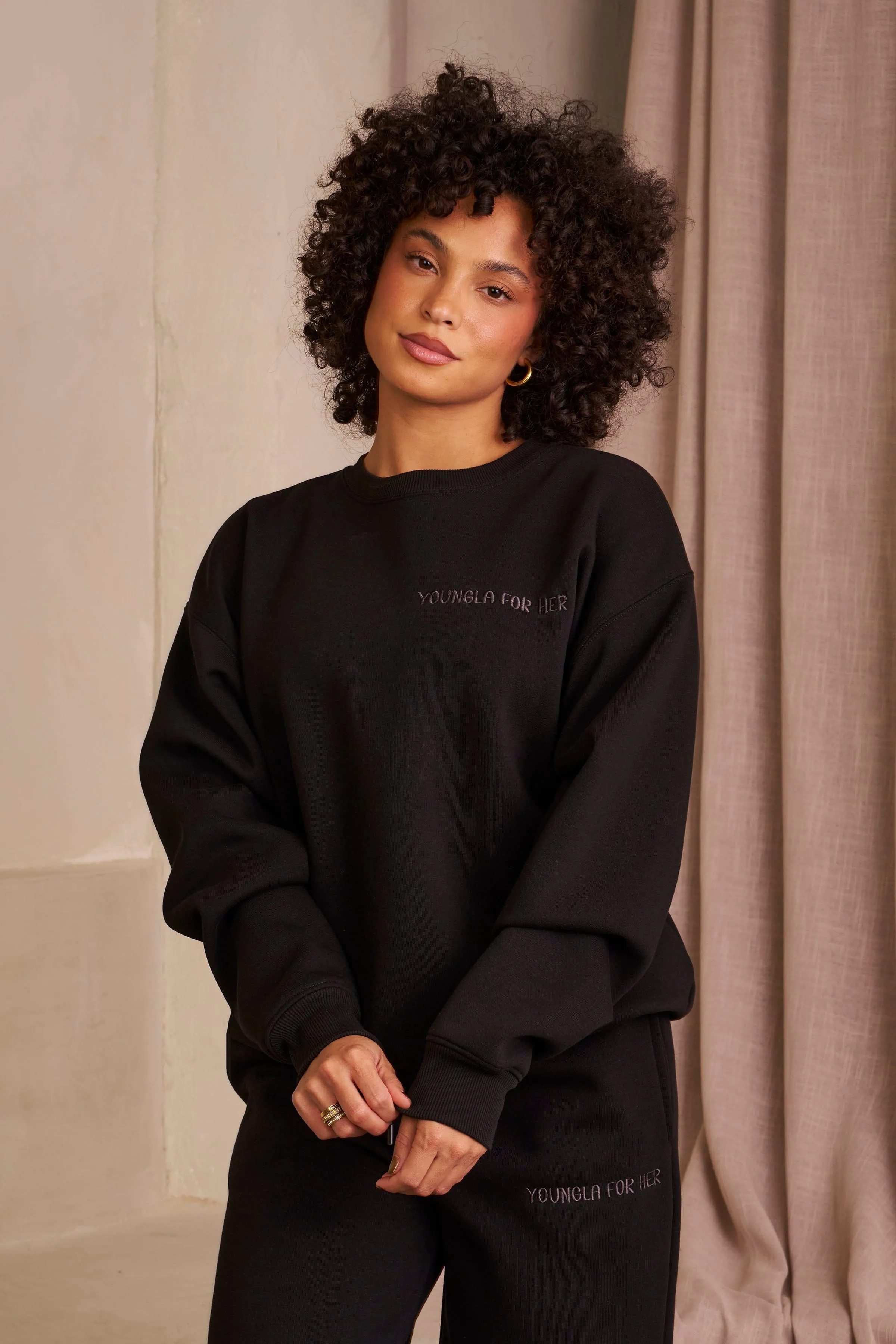W5091 - Winter Crewneck sold by YoungLA product image thumbnail 2