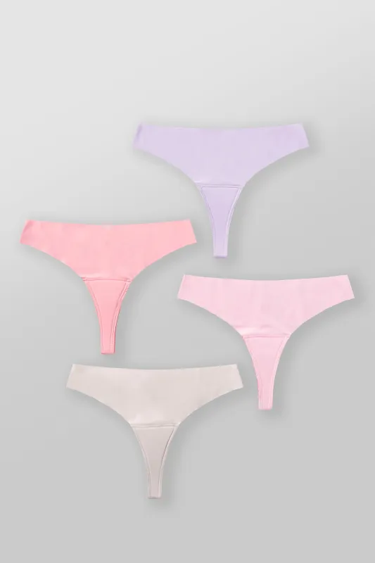 W6112 Padded Seamless Thong made by YoungLA