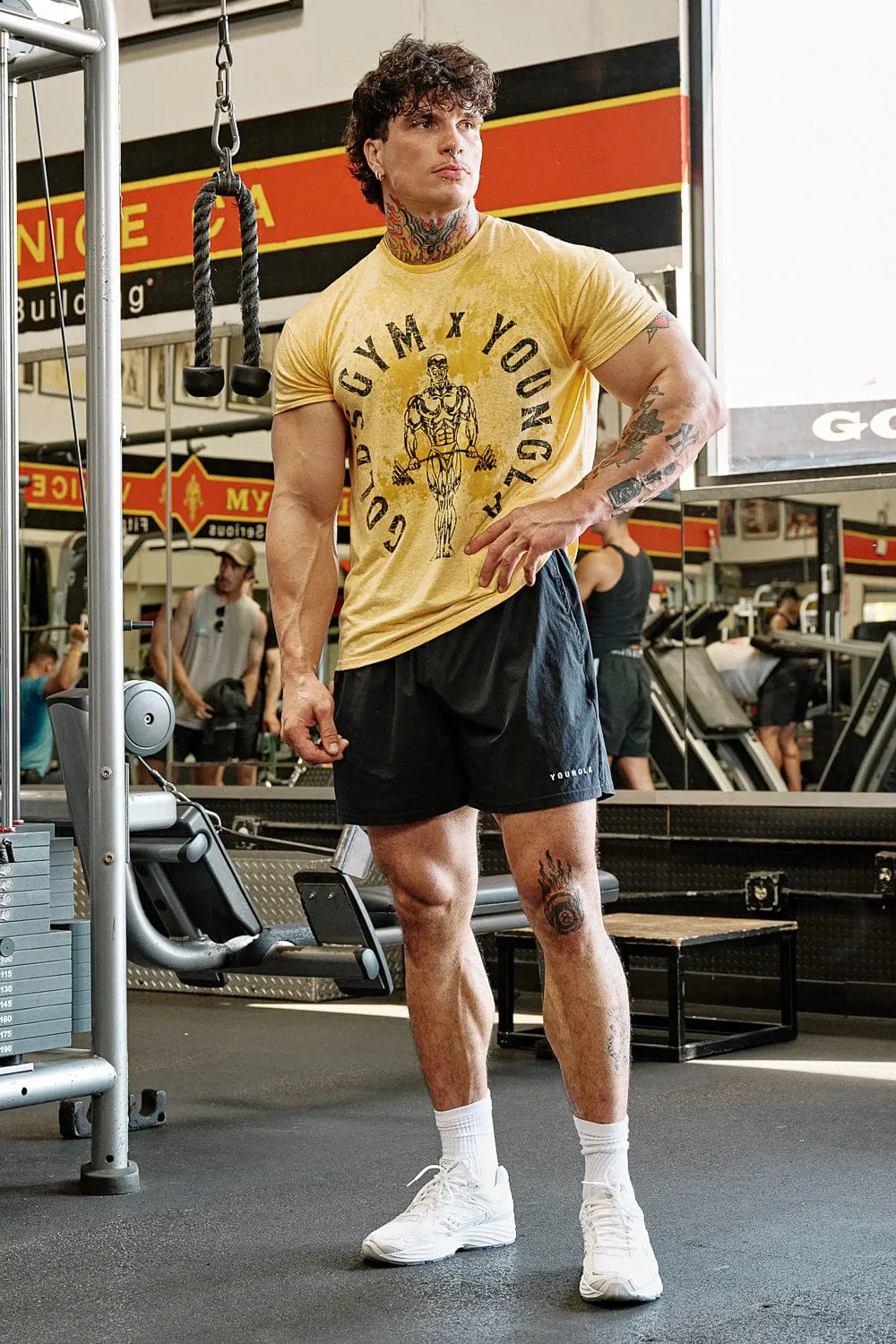 4206 - Gold's Gym Heather Tees sold by YoungLA product image thumbnail 4