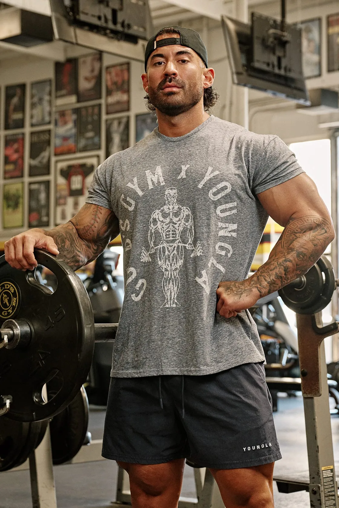 4206 - Gold's Gym Heather Tees sold by YoungLA product image thumbnail 3