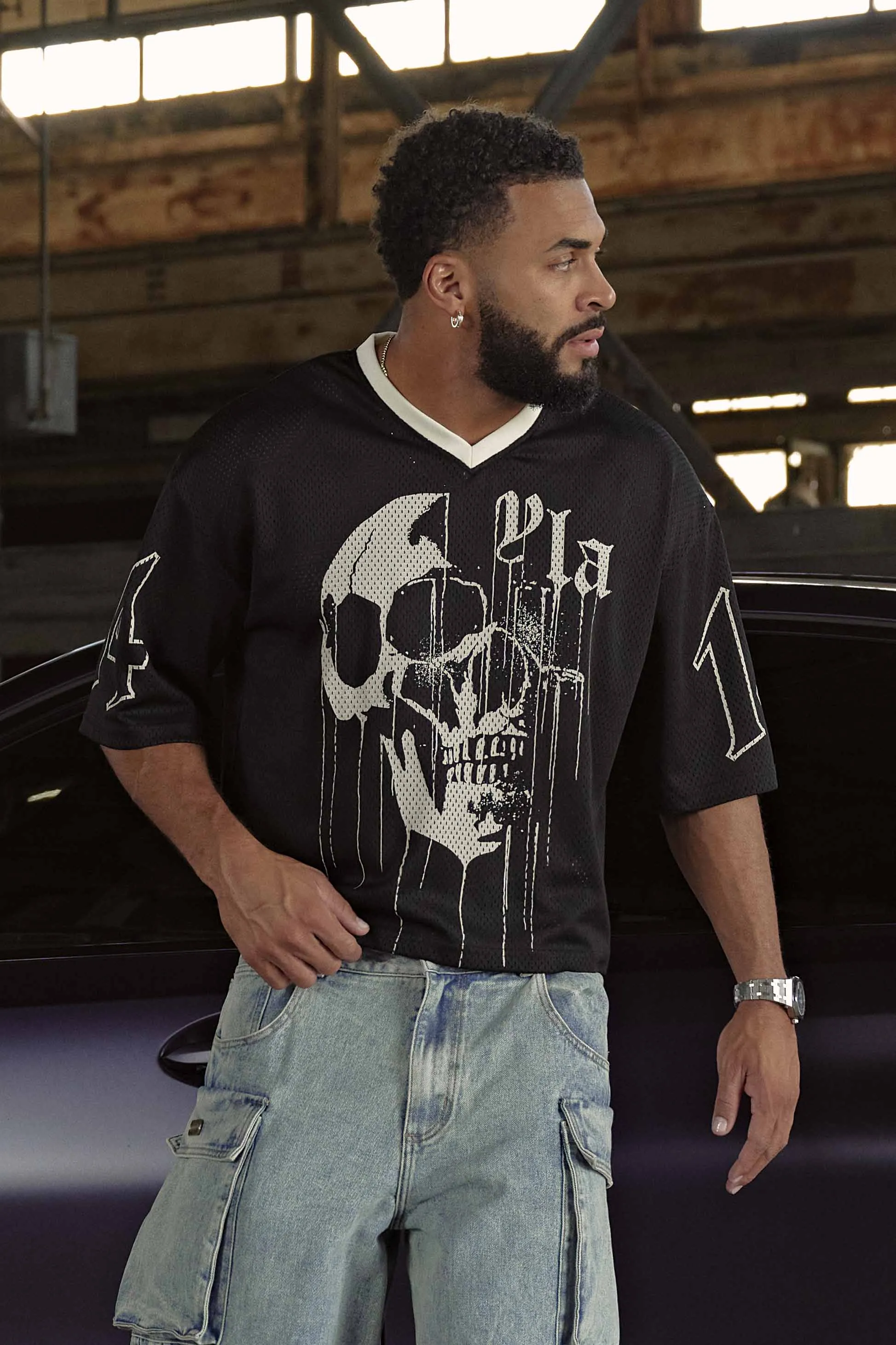 4015 - Drippy Skull Jersey sold by YoungLA
