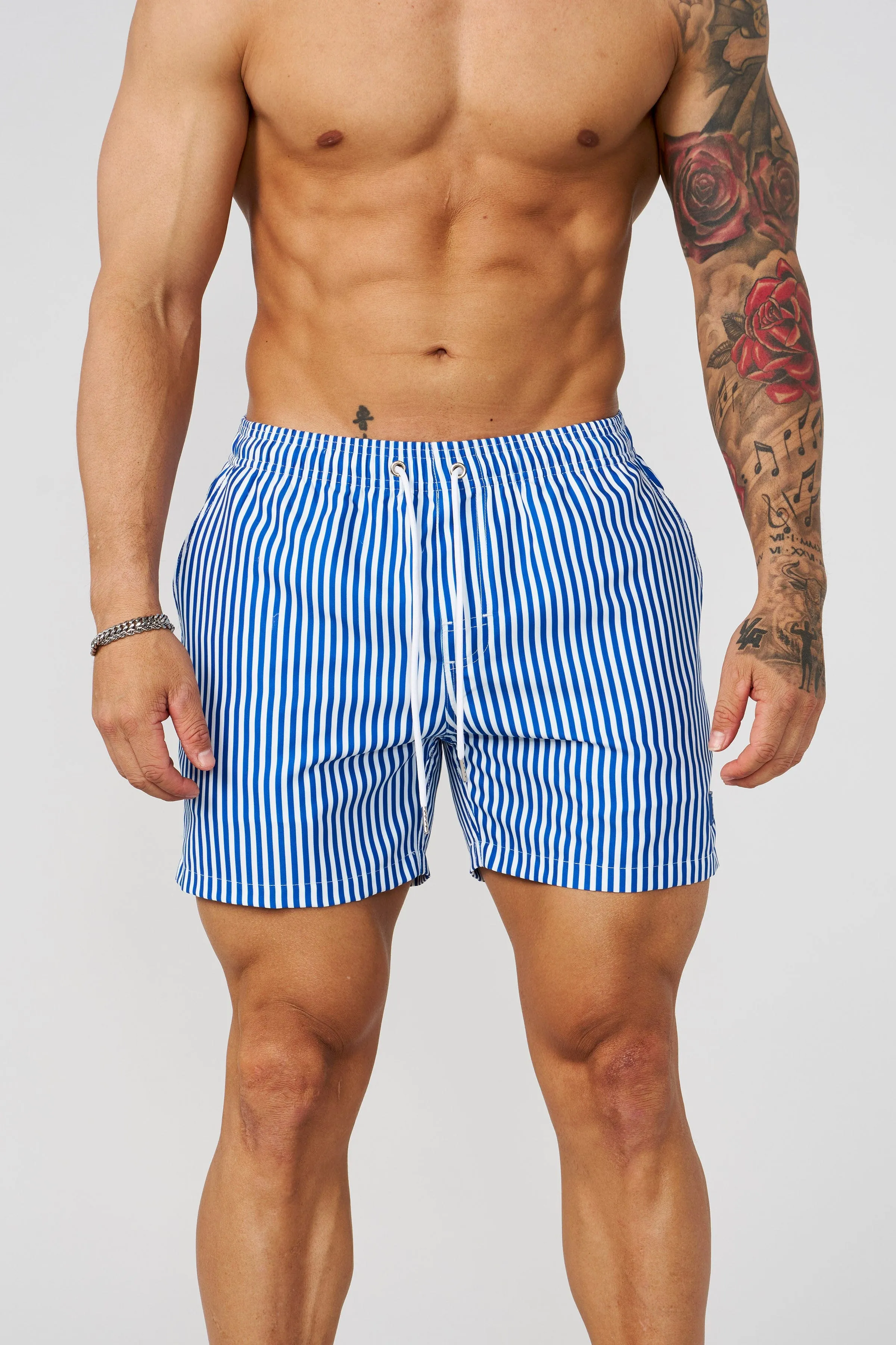 1056 - Striped Swim Shorts sold by YoungLA product image thumbnail 2