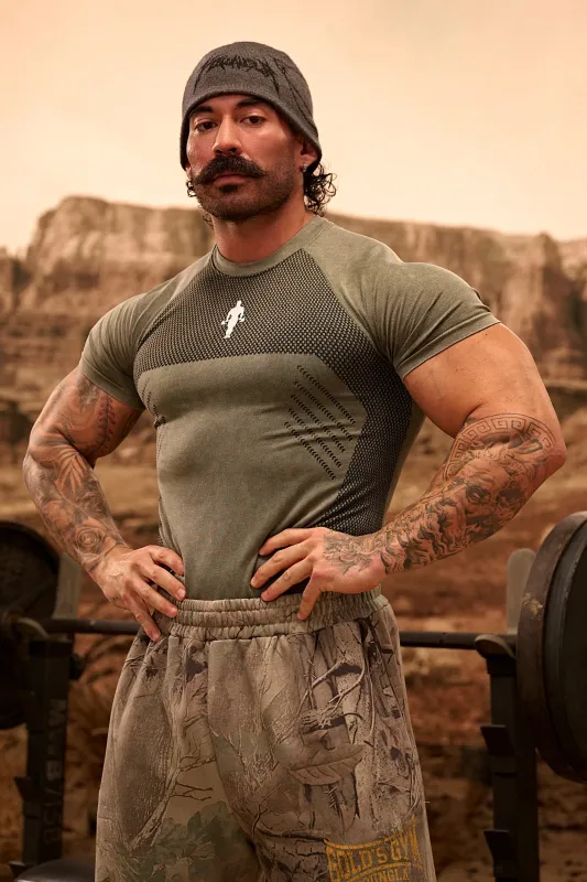 4286 - Gold's Iron Legacy Compression Tees made by YoungLA