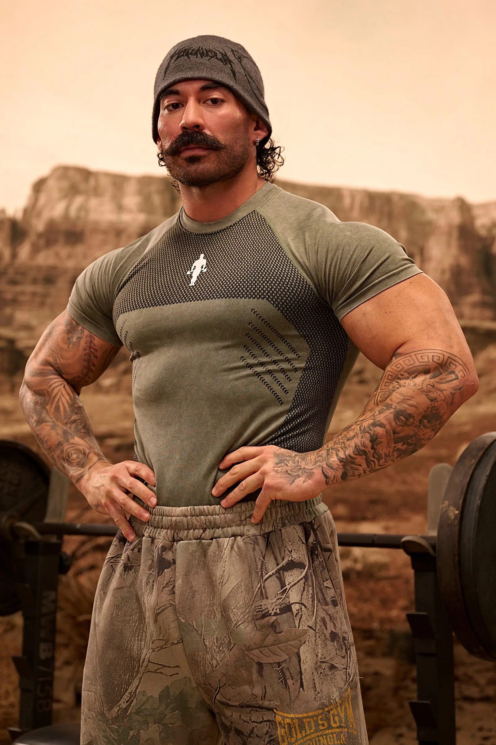 4286 - Gold's Iron Legacy Compression Tees sold by YoungLA