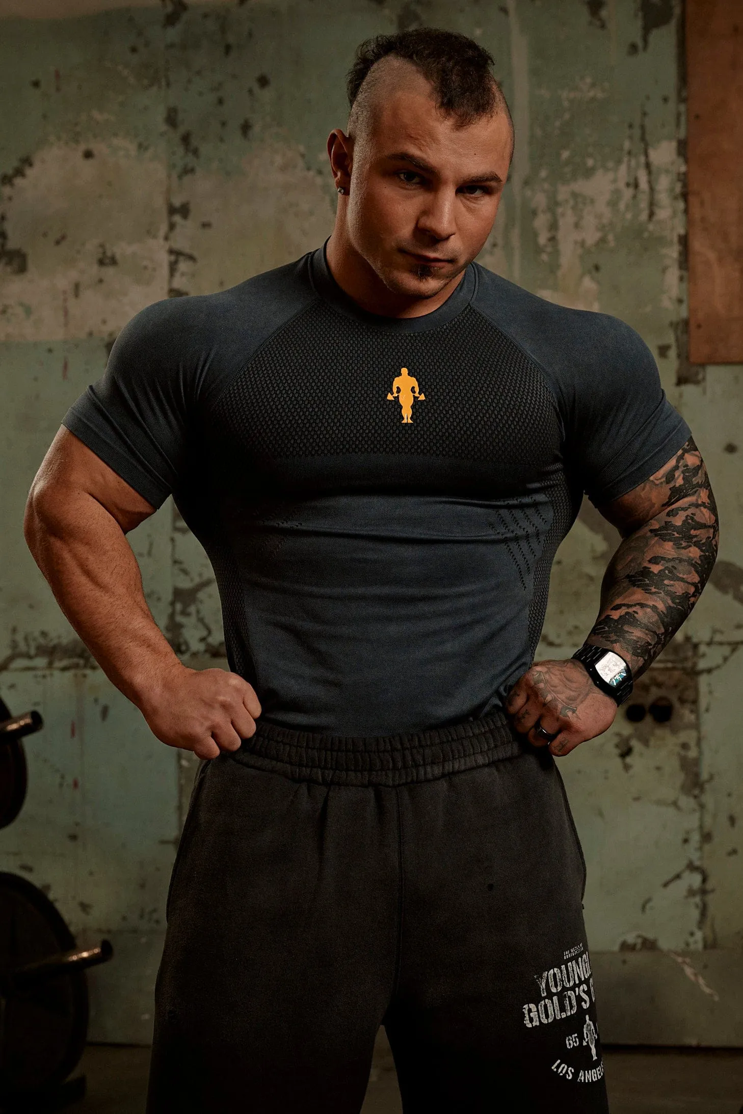4286 - Gold's Iron Legacy Compression Tees sold by YoungLA product image thumbnail 3