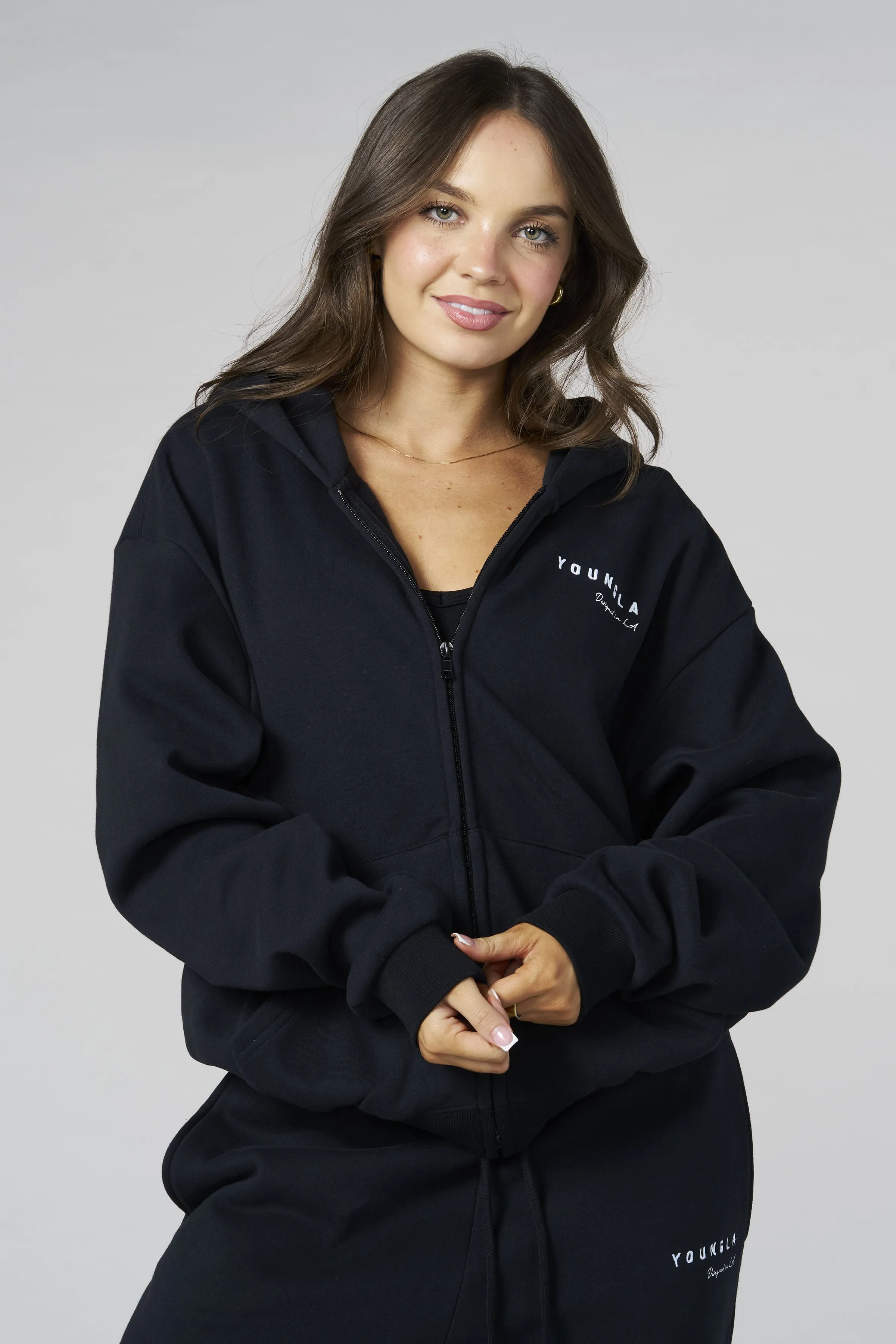 W5238 Comfort Zip Hoodie sold by YoungLA product image thumbnail 5