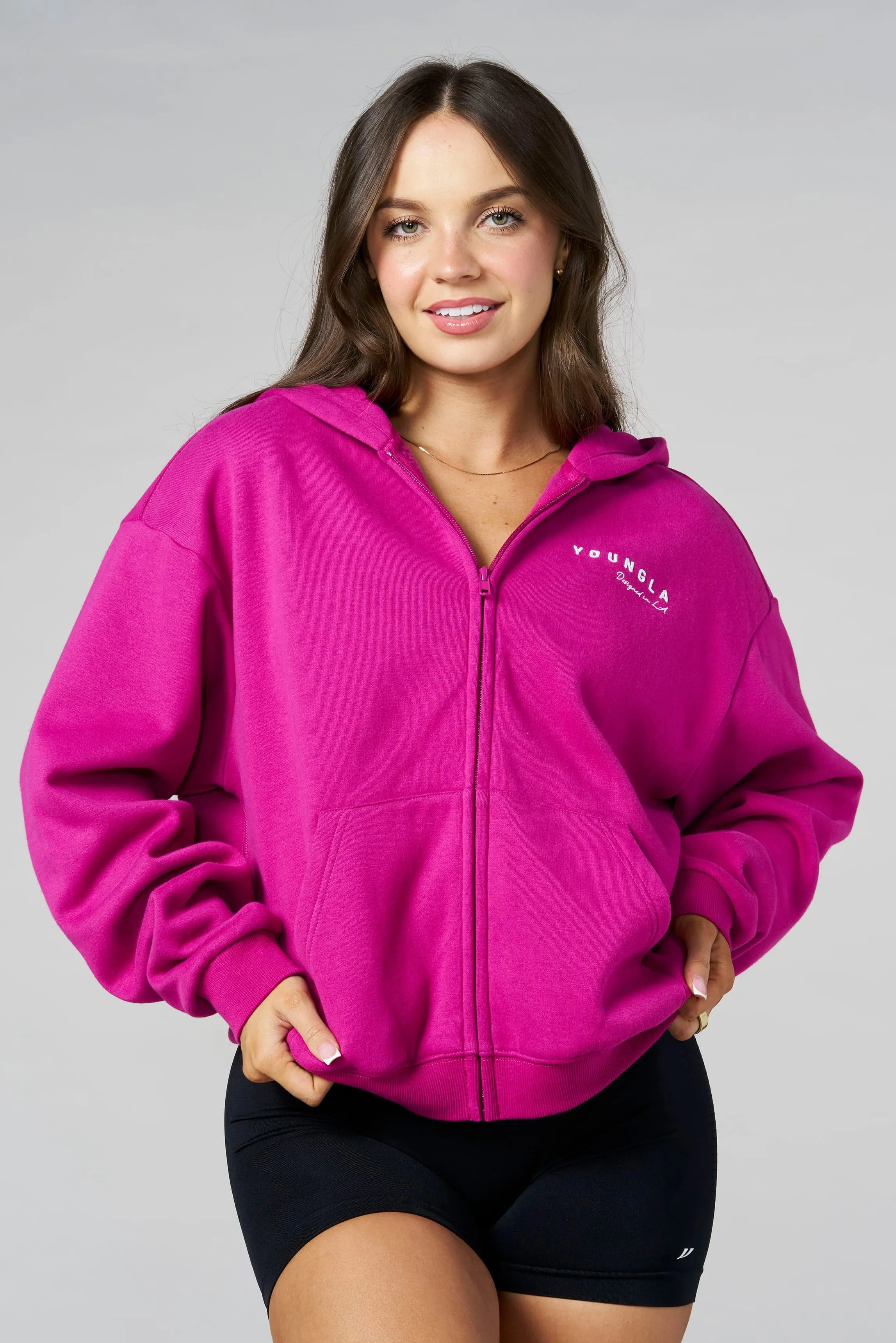 W5238 Comfort Zip Hoodie sold by YoungLA product image thumbnail 3