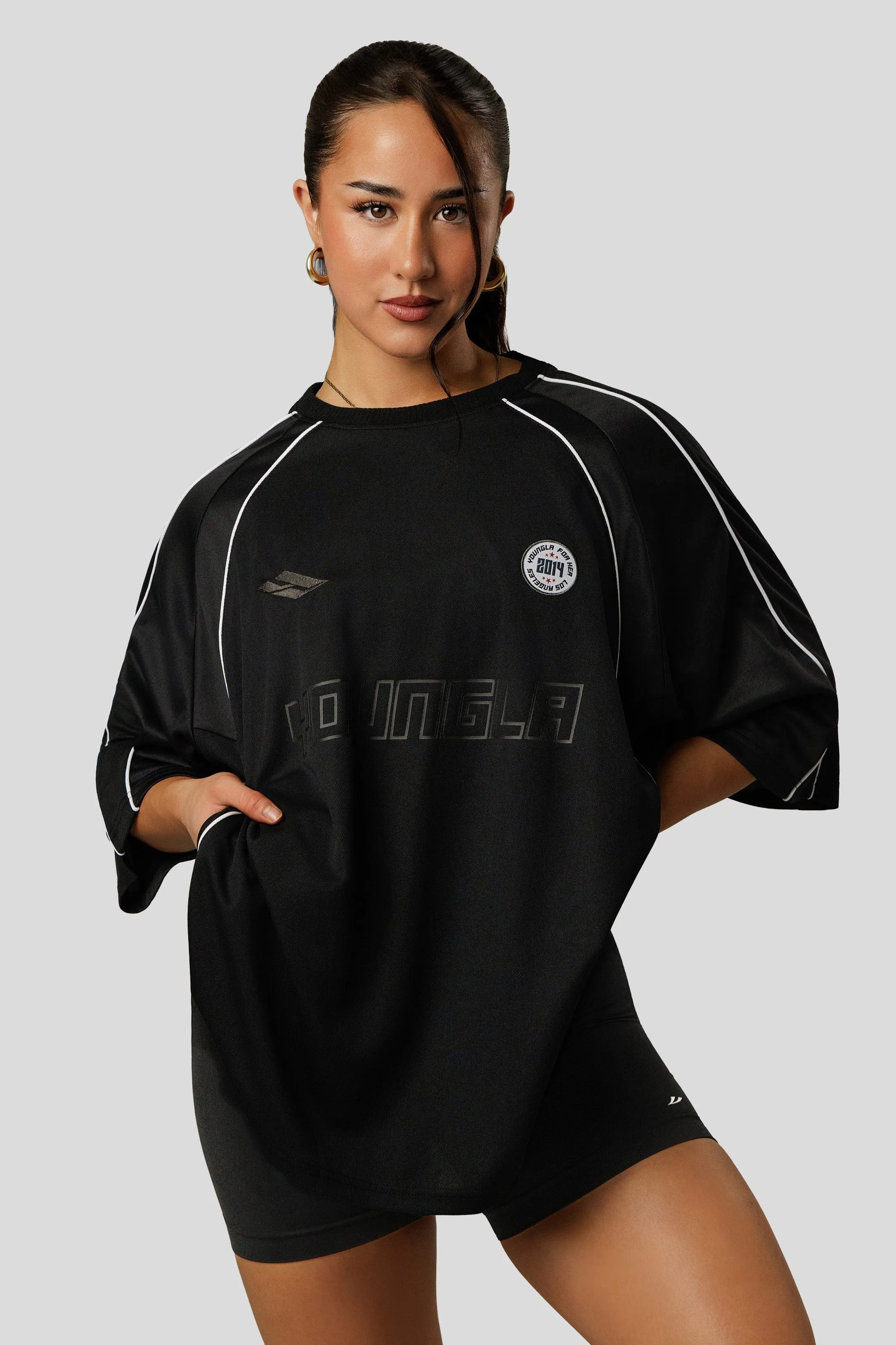 W4329 Oversized Soccer Jersey sold by YoungLA product image thumbnail 3