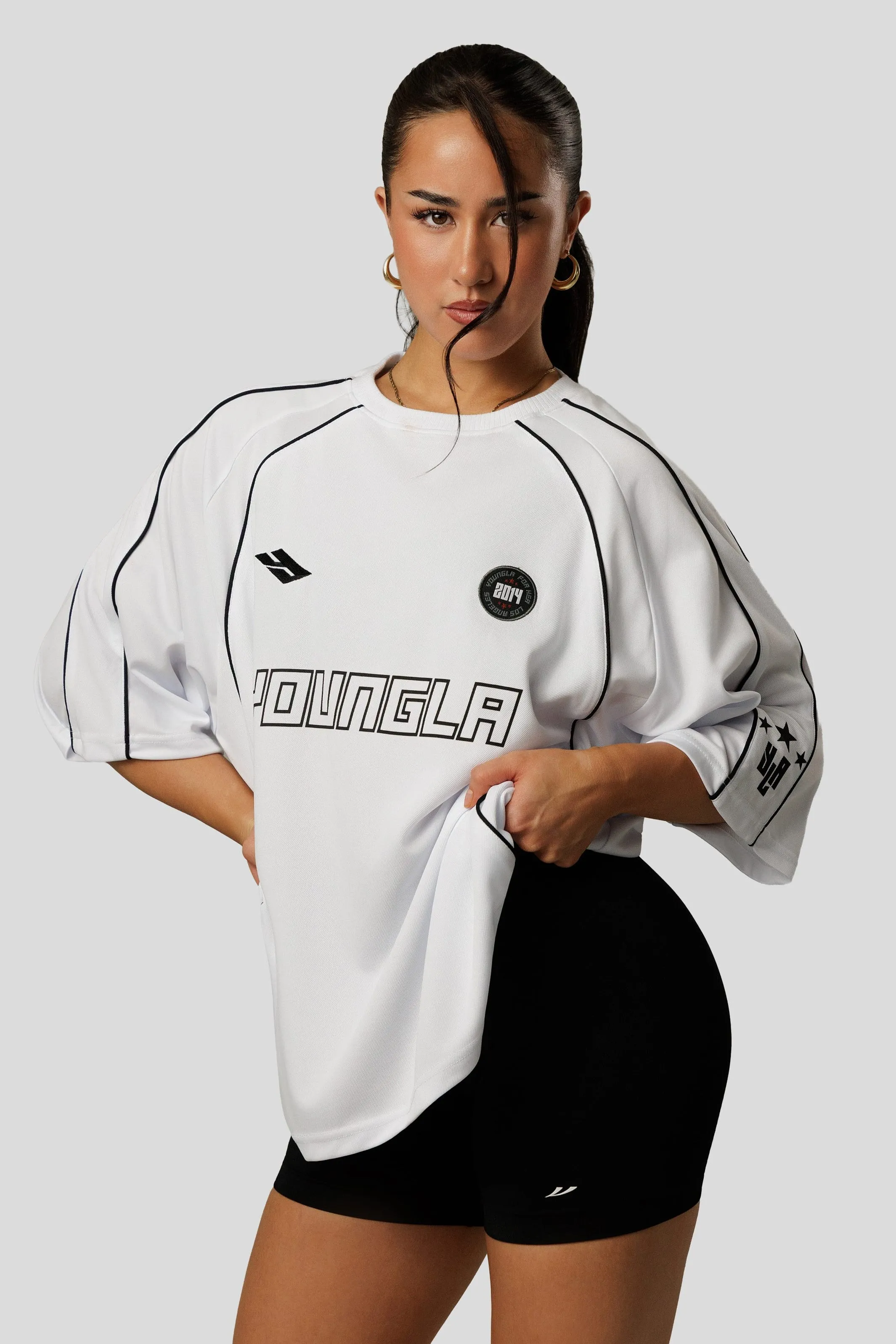W4329 Oversized Soccer Jersey sold by YoungLA product image thumbnail 4
