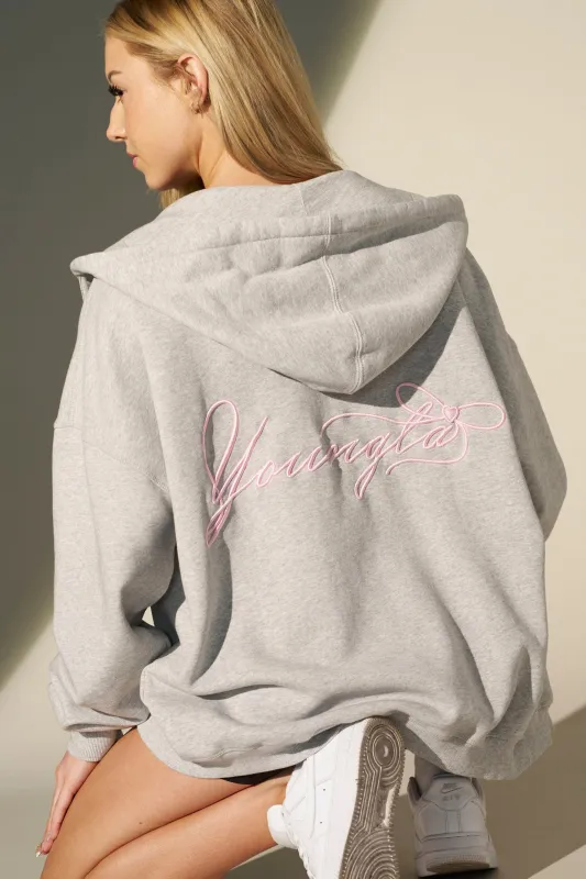 W533 Flashback Zip Hoodie made by YoungLA