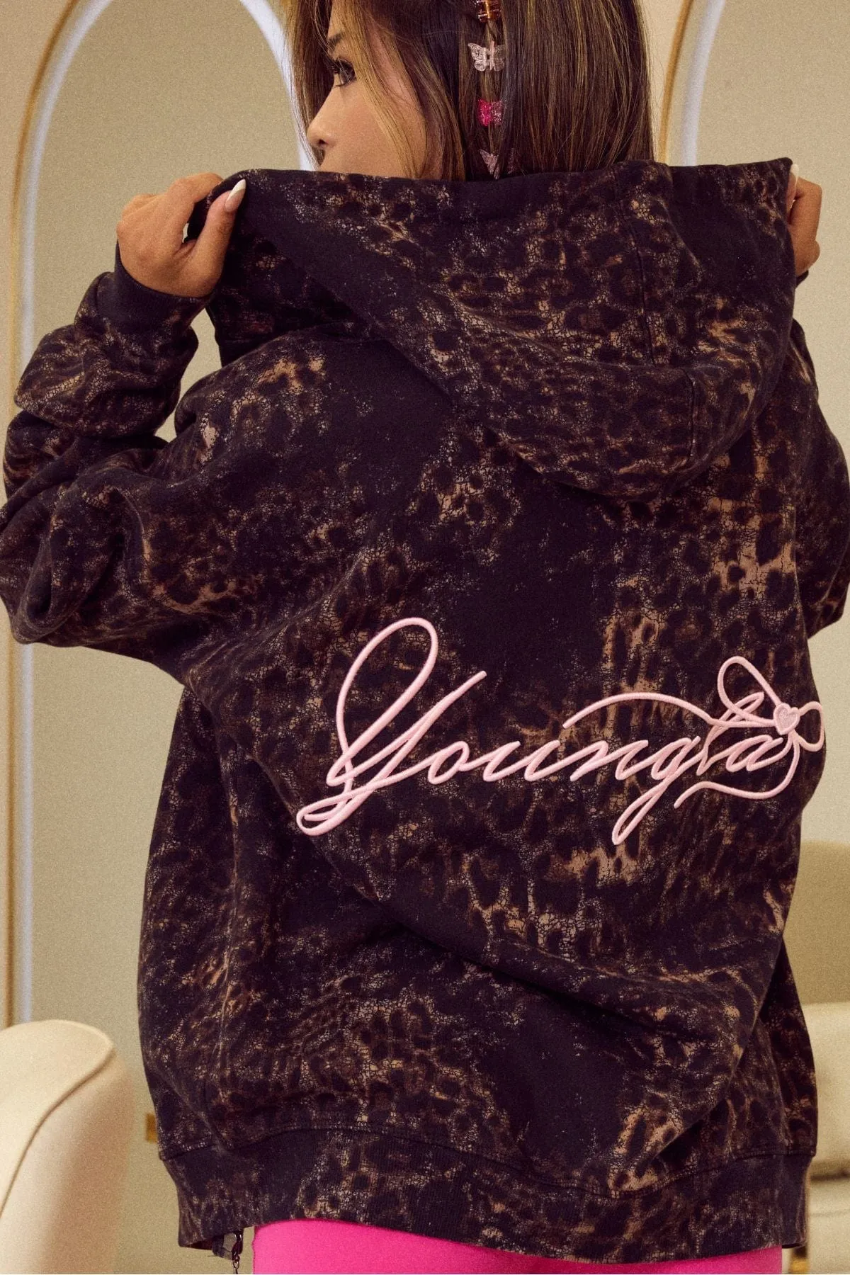 W533 Flashback Zip Hoodie sold by YoungLA product image thumbnail 4