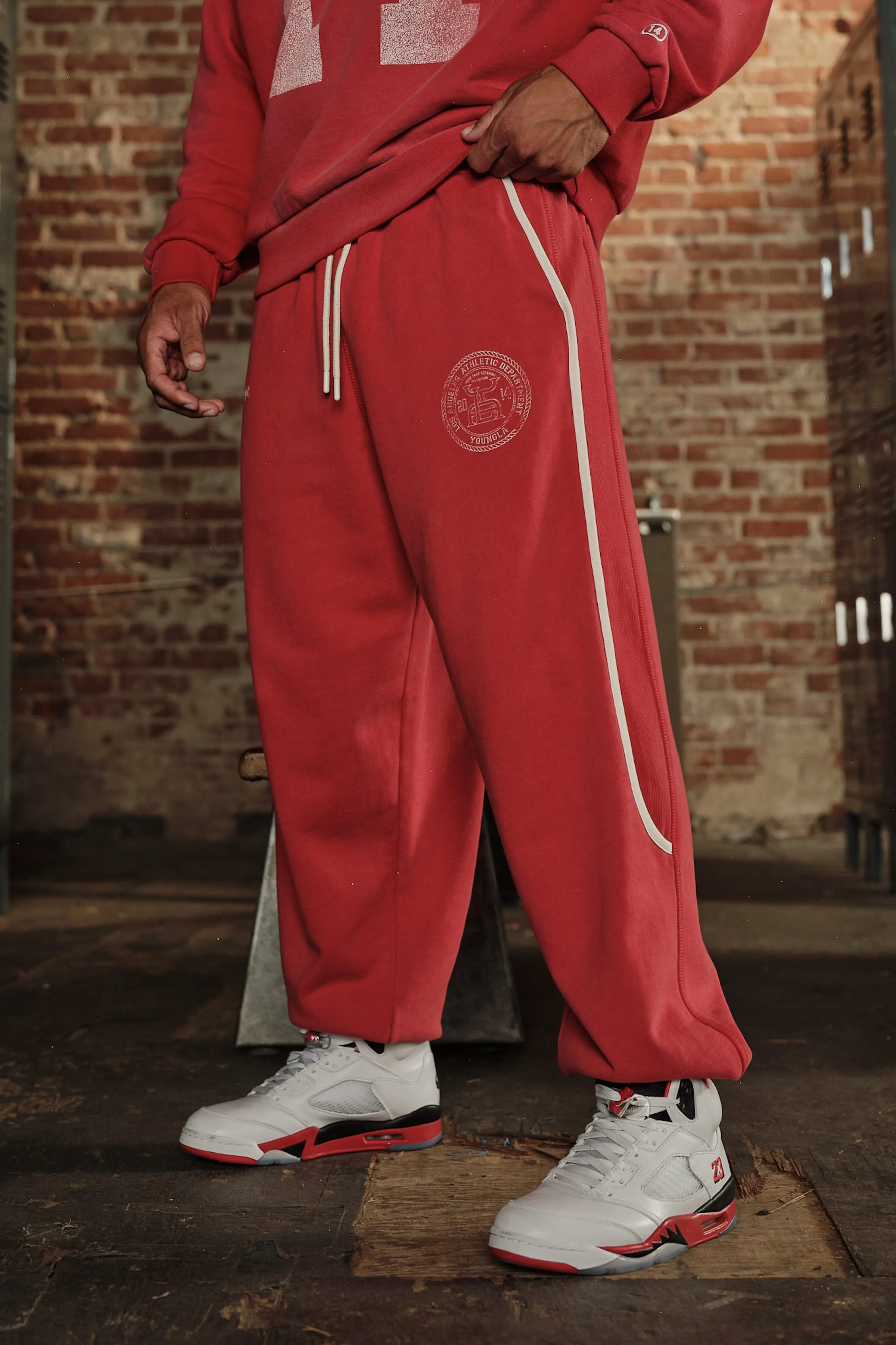 2176 - Golden Era Piping Joggers sold by YoungLA product image thumbnail 2