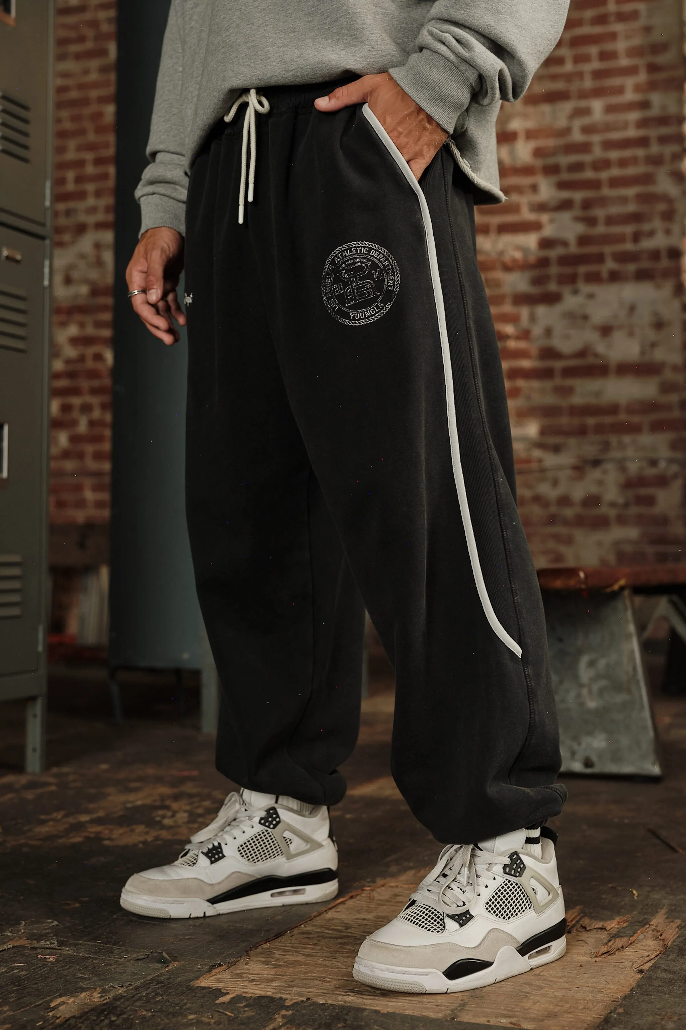 2176 - Golden Era Piping Joggers sold by YoungLA product image thumbnail 4
