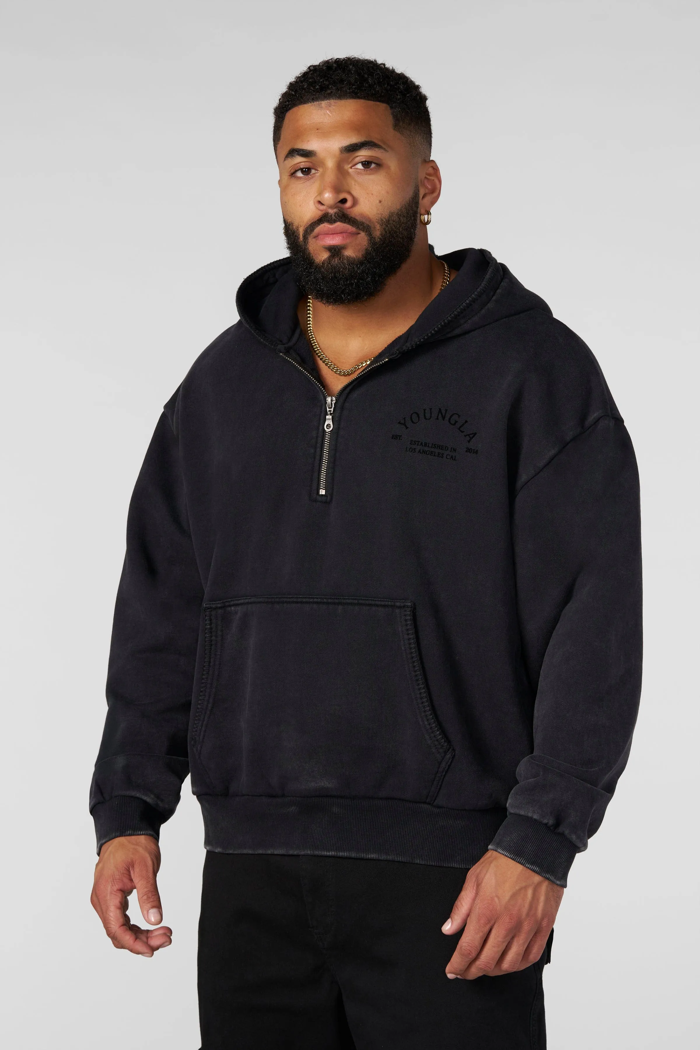5169 - Old Money Quarter-Zip Hoodies sold by YoungLA product image thumbnail 4